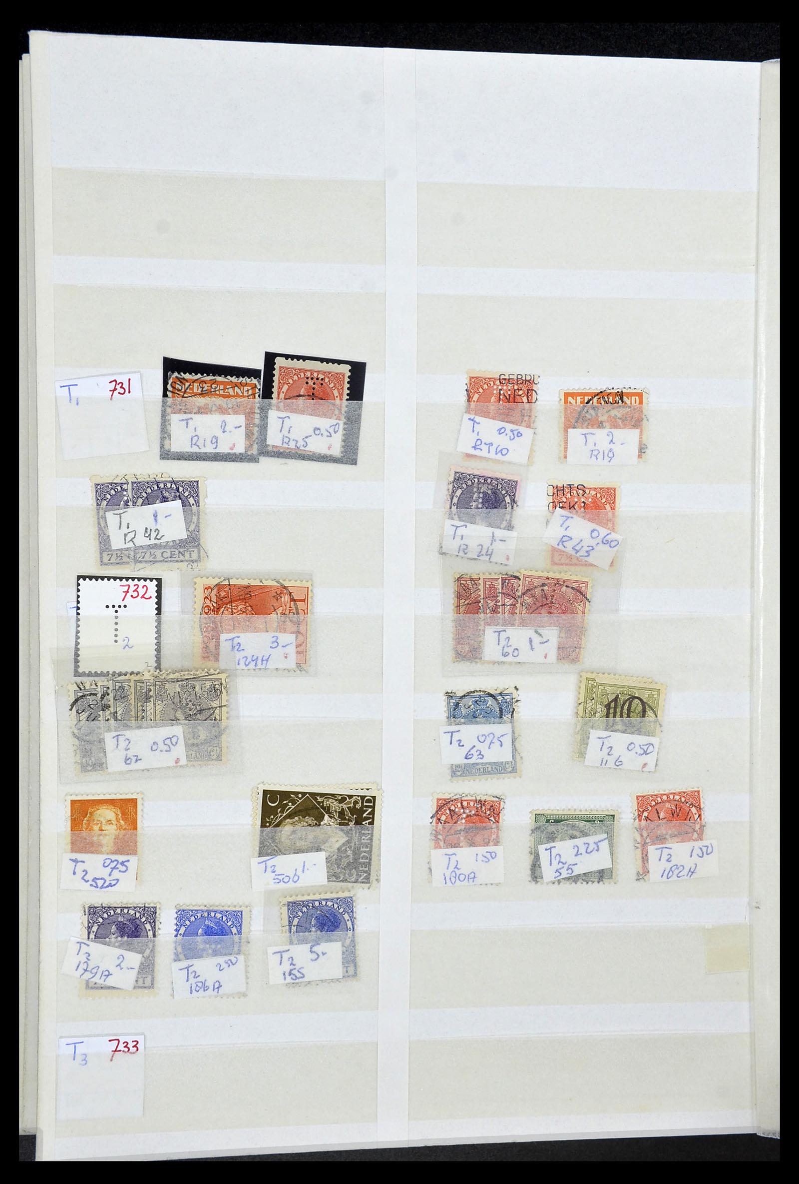 34407 127 - Postzegelverzameling 34407 Nederland firmaperforaties 1872-1980.