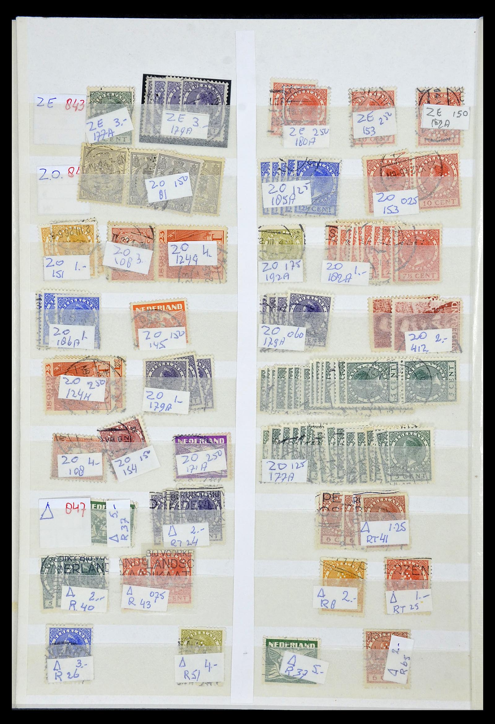 34407 145 - Postzegelverzameling 34407 Nederland firmaperforaties 1872-1980.
