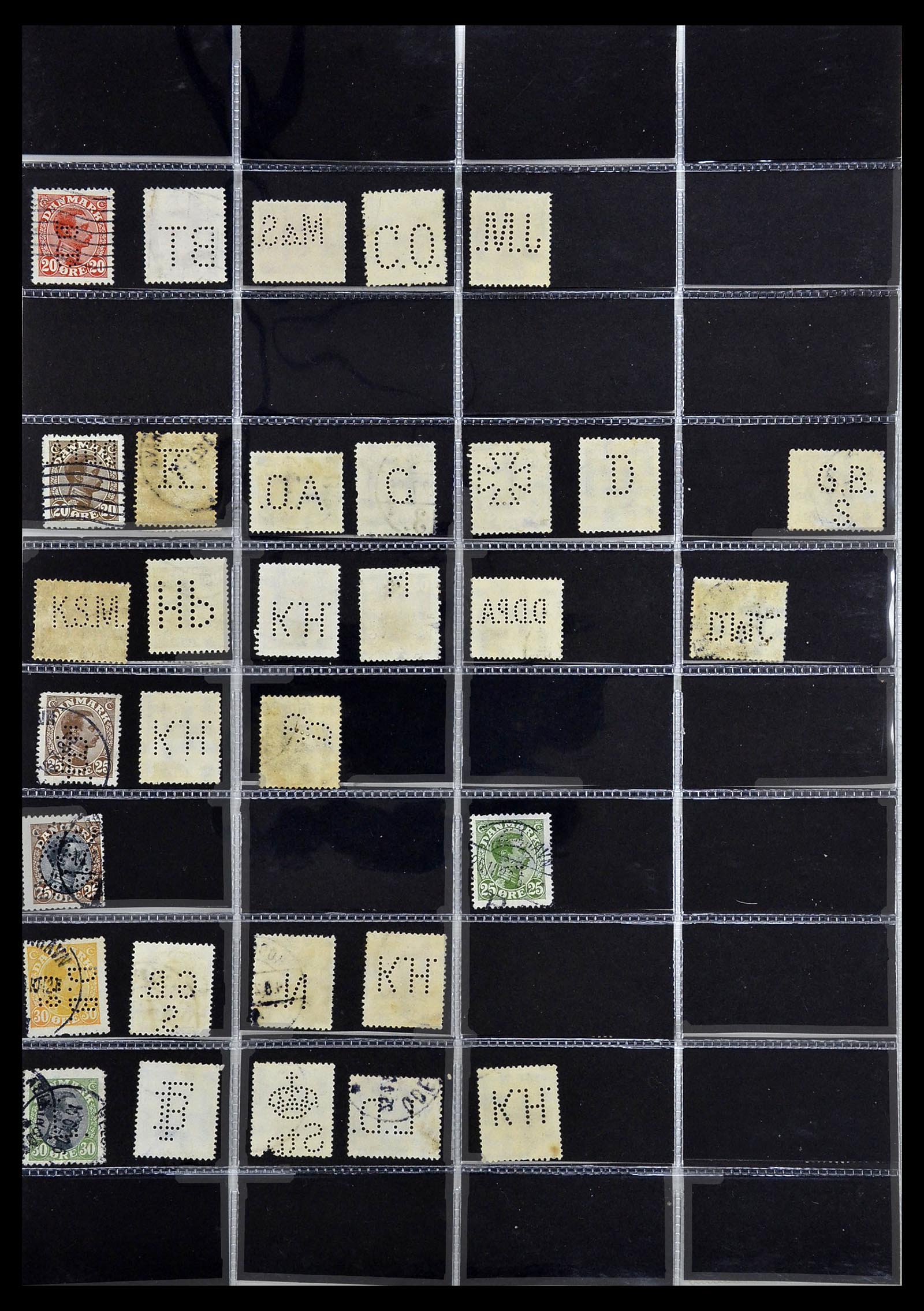 34408 006 - Postzegelverzameling 34408 Wereld firmaperforaties 1870-1980.
