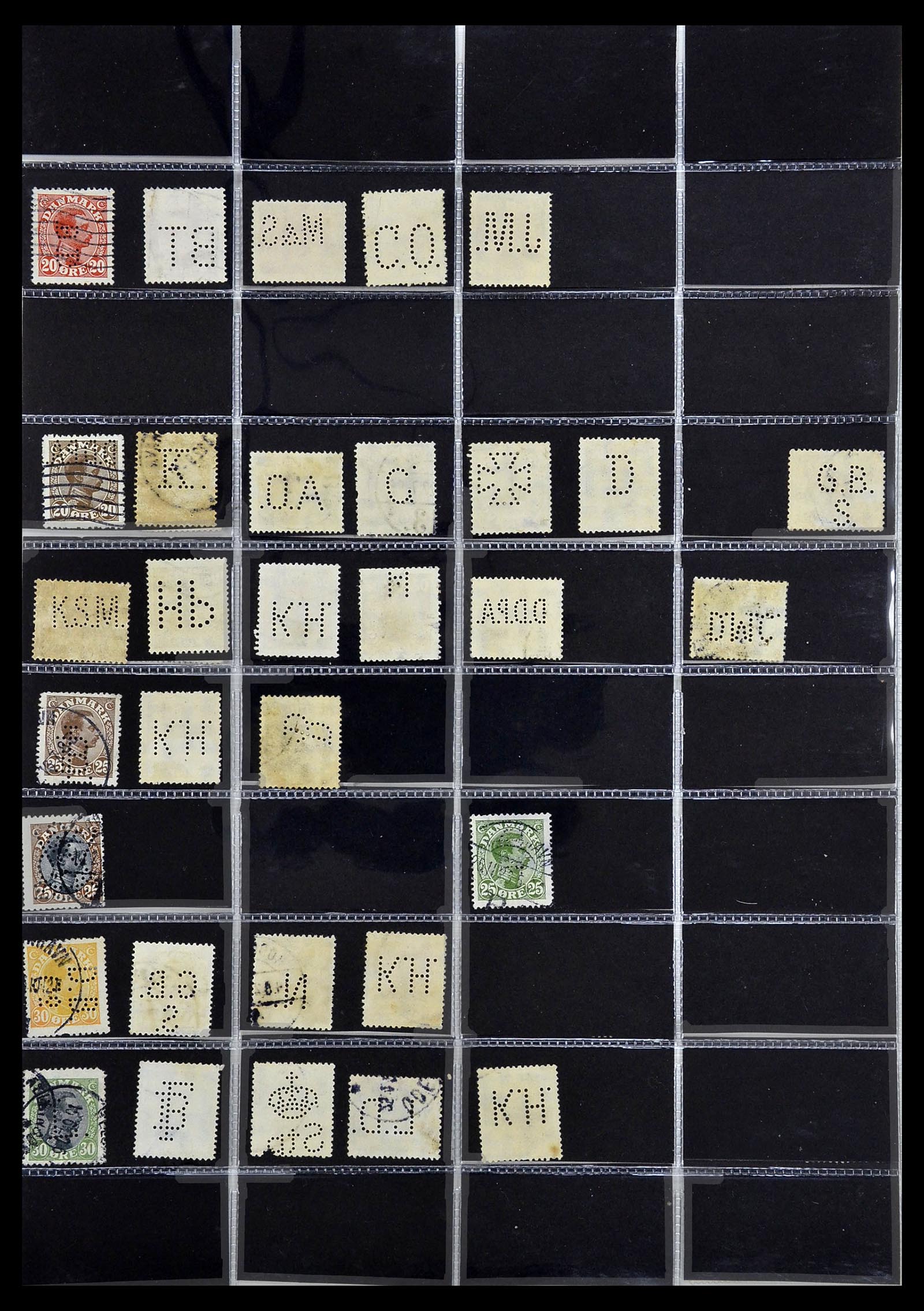 34408 006 - Postzegelverzameling 34408 Wereld firmaperforaties 1870-1980.