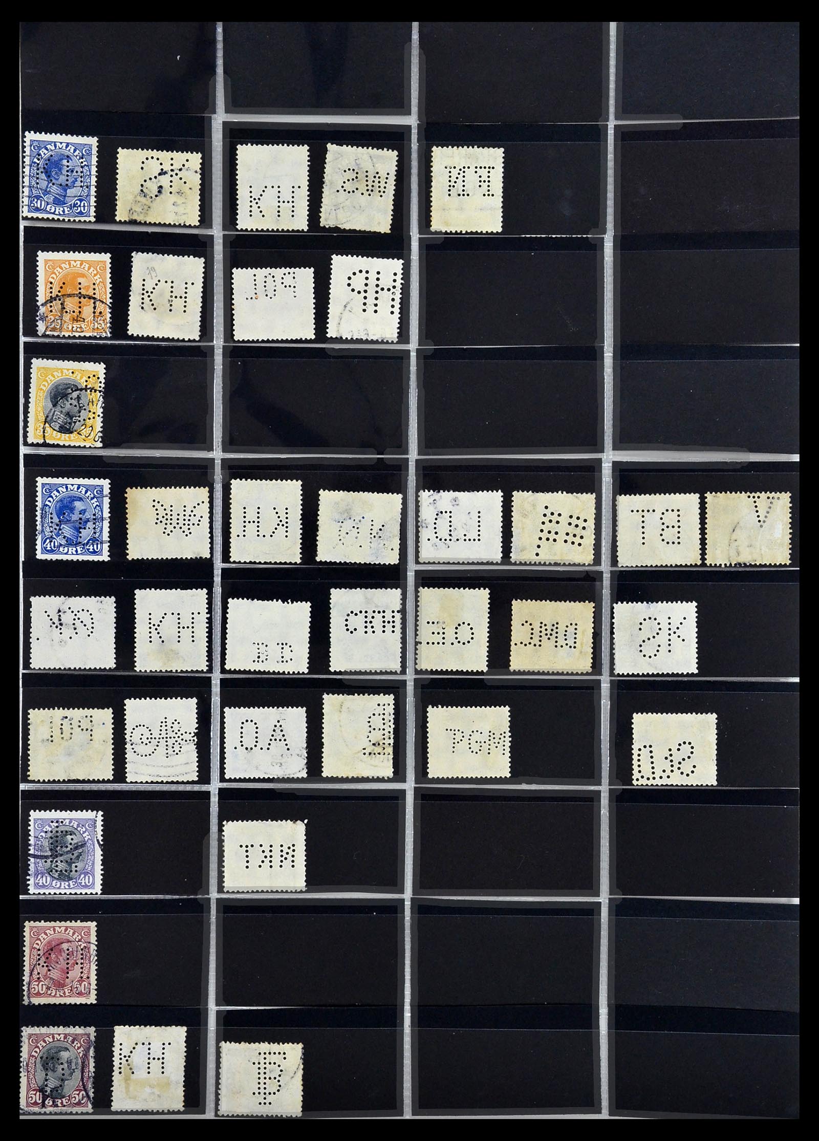 34408 007 - Postzegelverzameling 34408 Wereld firmaperforaties 1870-1980.