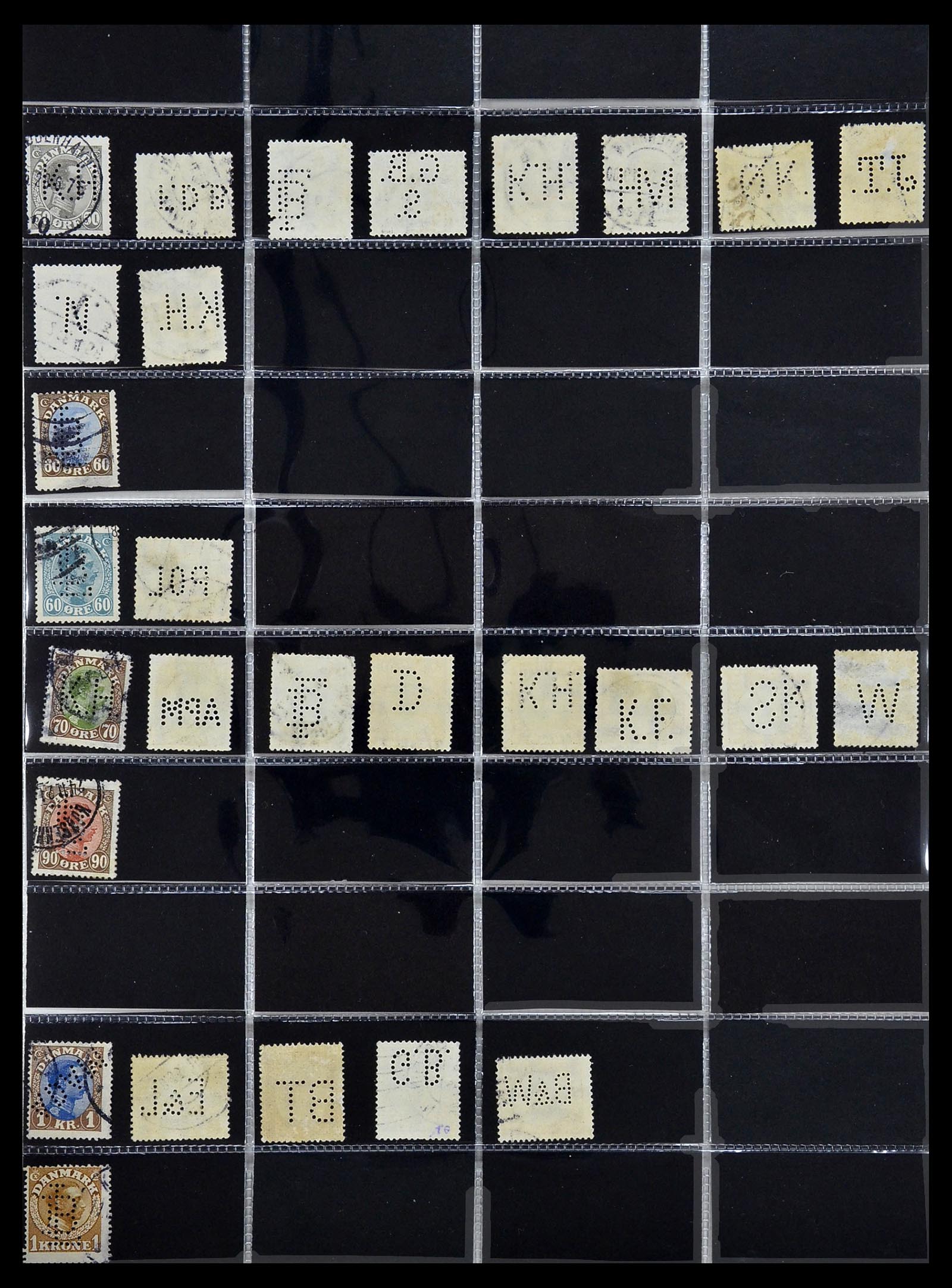 34408 008 - Postzegelverzameling 34408 Wereld firmaperforaties 1870-1980.