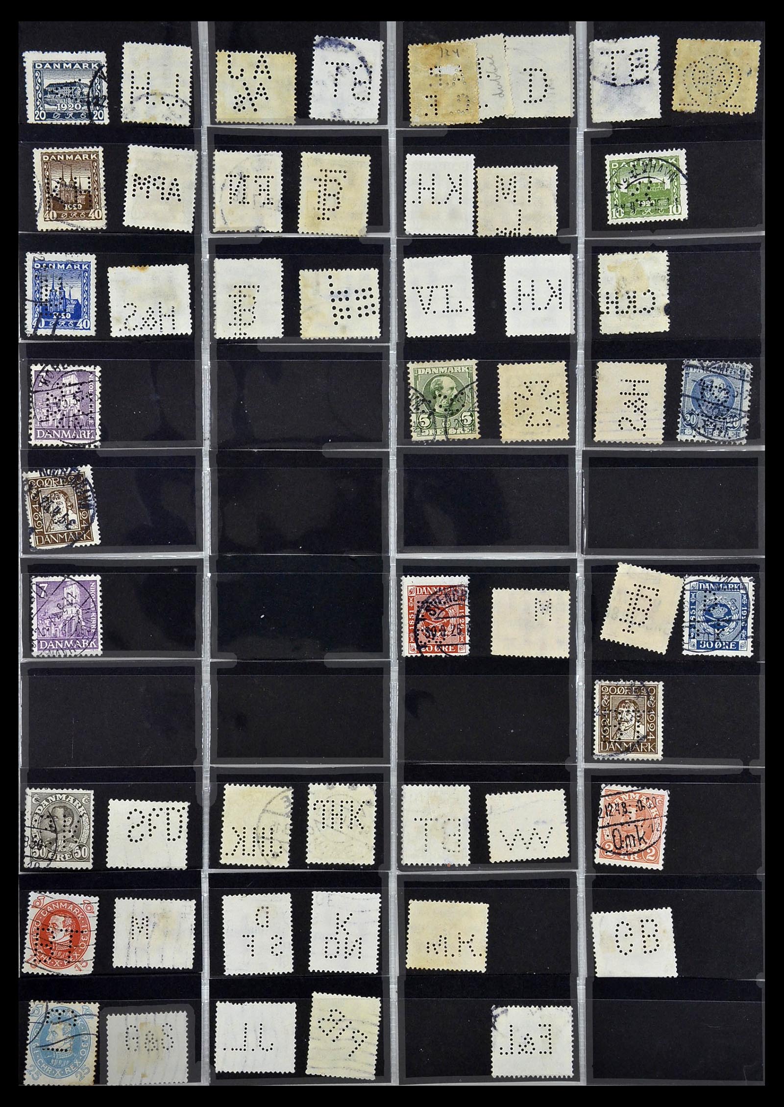34408 009 - Postzegelverzameling 34408 Wereld firmaperforaties 1870-1980.