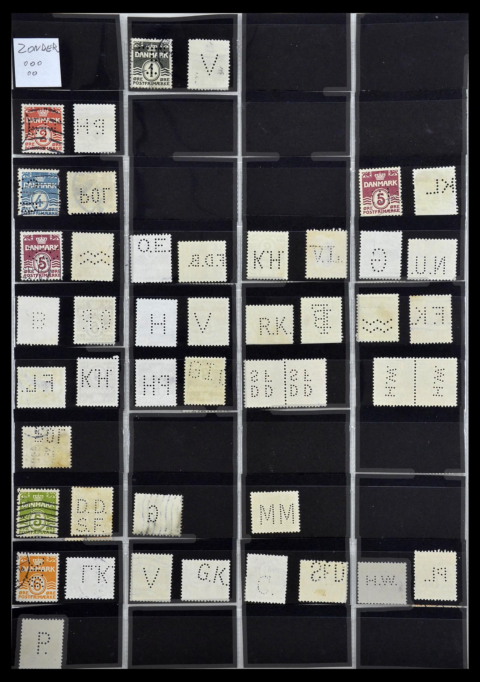 34408 015 - Postzegelverzameling 34408 Wereld firmaperforaties 1870-1980.