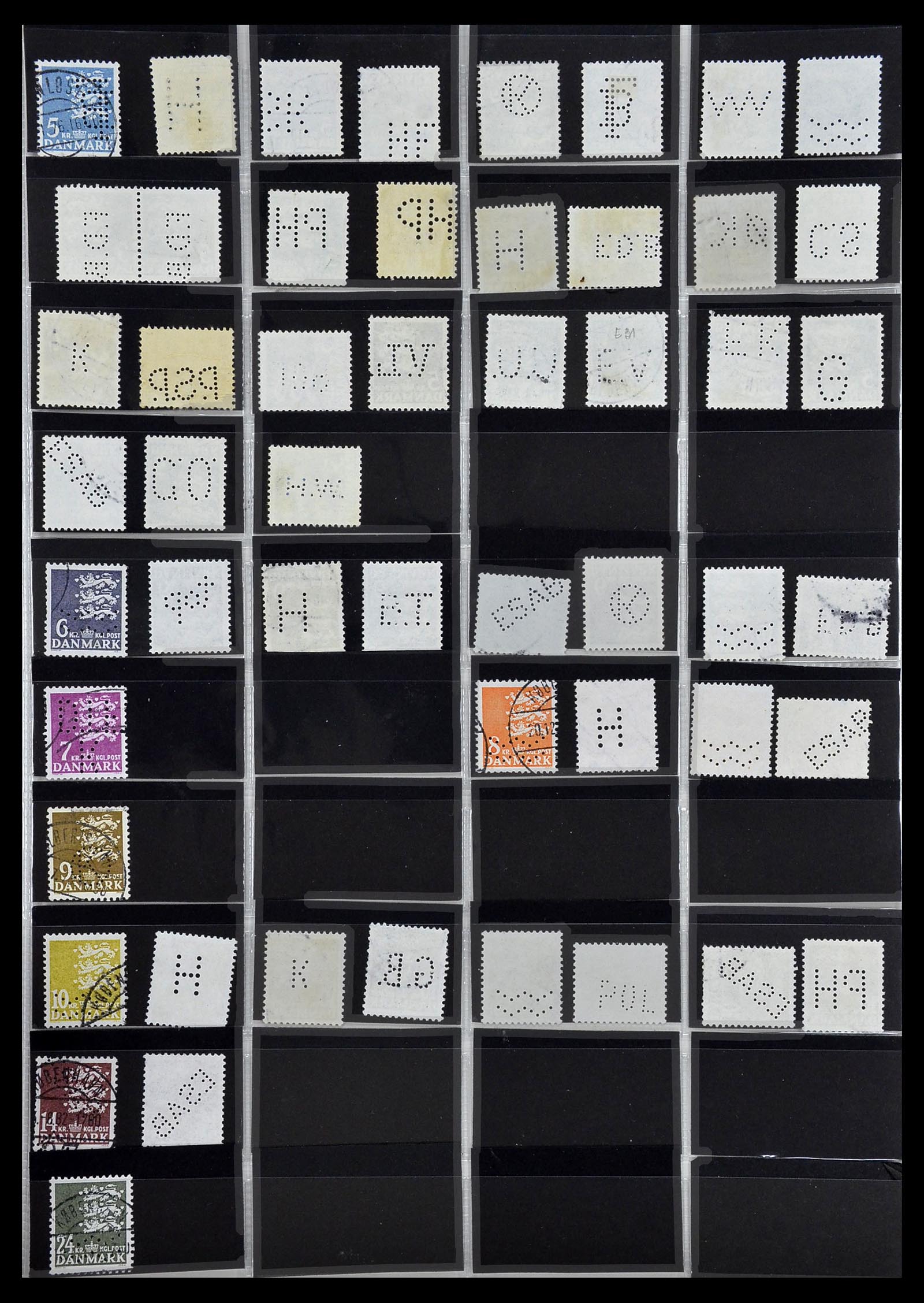 34408 026 - Postzegelverzameling 34408 Wereld firmaperforaties 1870-1980.