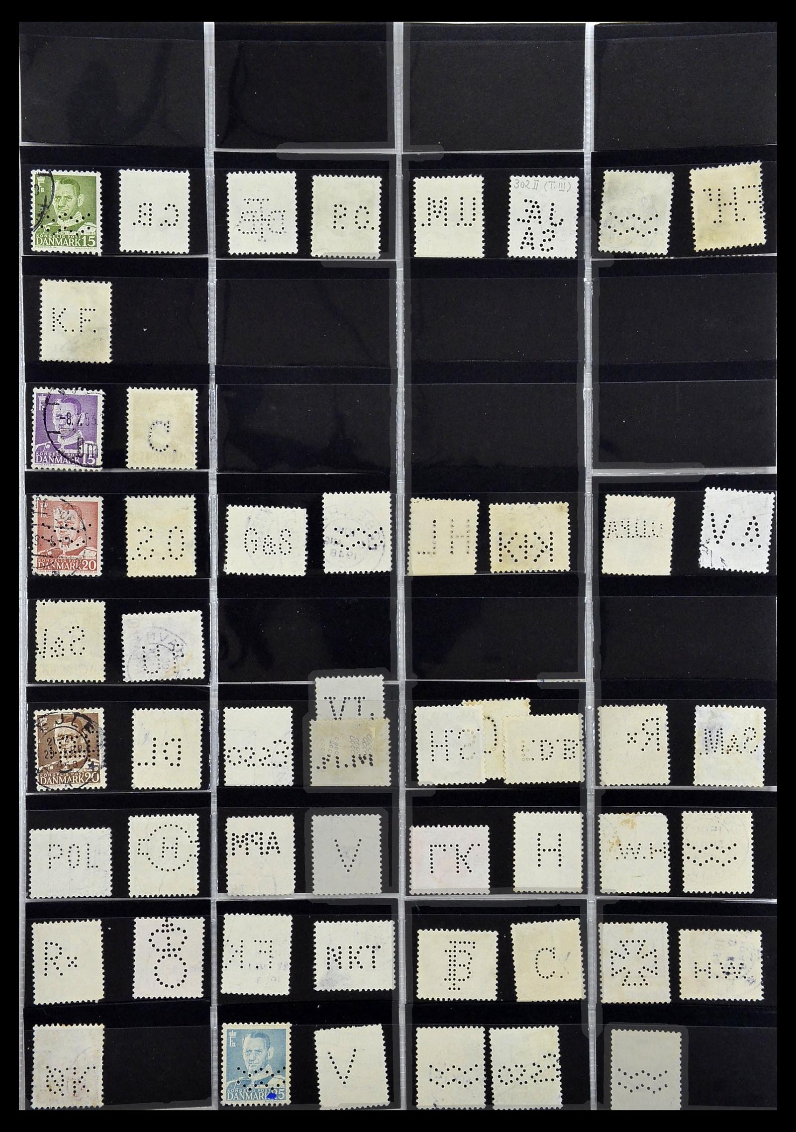 34408 030 - Postzegelverzameling 34408 Wereld firmaperforaties 1870-1980.