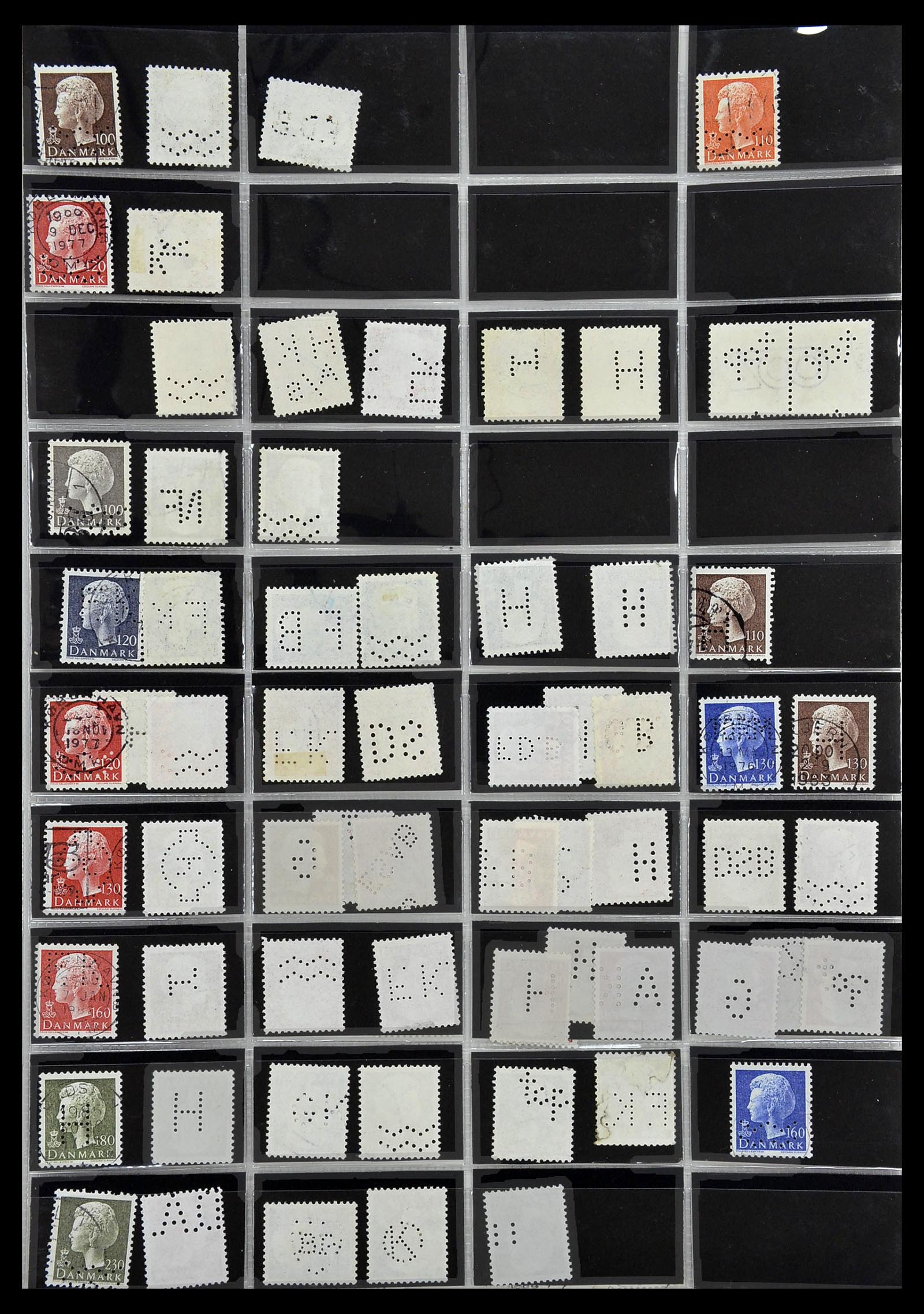 34408 045 - Postzegelverzameling 34408 Wereld firmaperforaties 1870-1980.