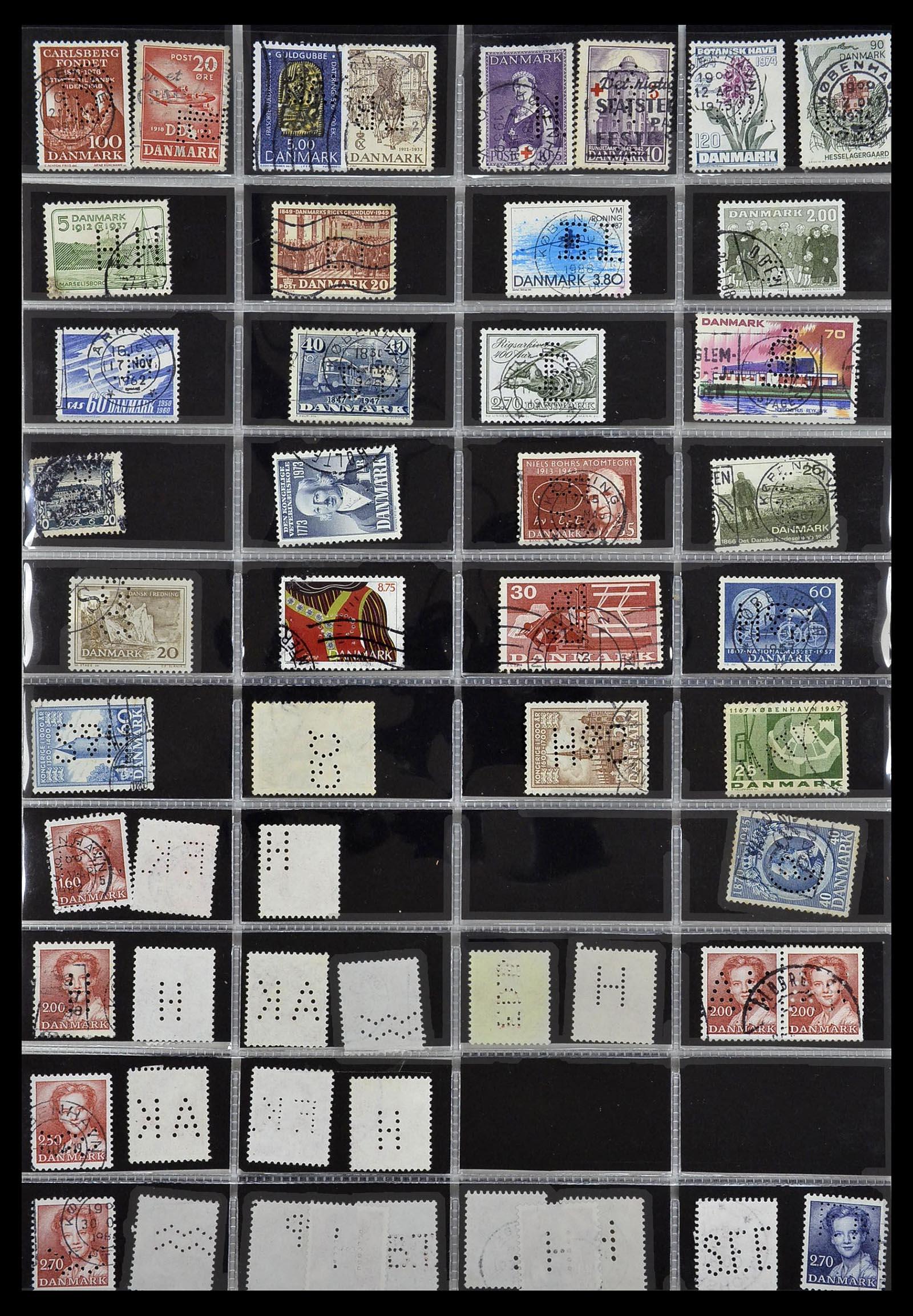 34408 046 - Stamp Collection 34408 World perfins 1870-1980.