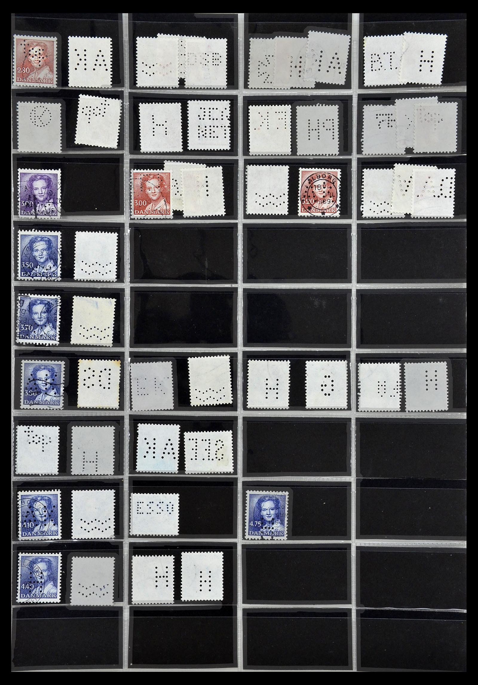 34408 047 - Postzegelverzameling 34408 Wereld firmaperforaties 1870-1980.