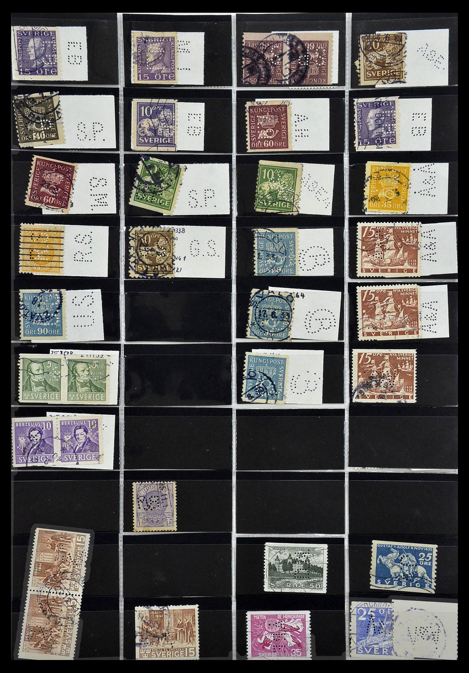 34408 051 - Postzegelverzameling 34408 Wereld firmaperforaties 1870-1980.