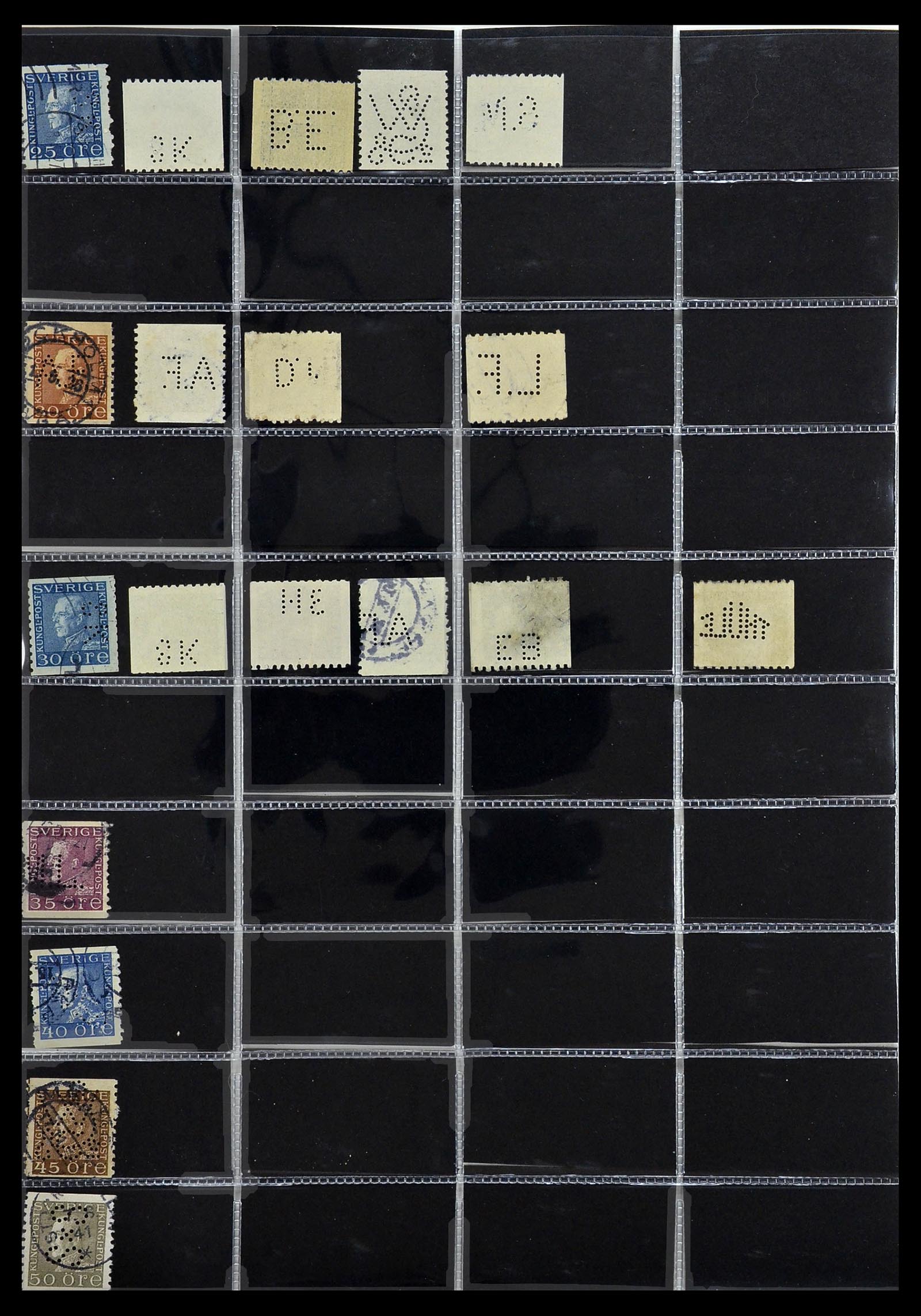 34408 058 - Postzegelverzameling 34408 Wereld firmaperforaties 1870-1980.