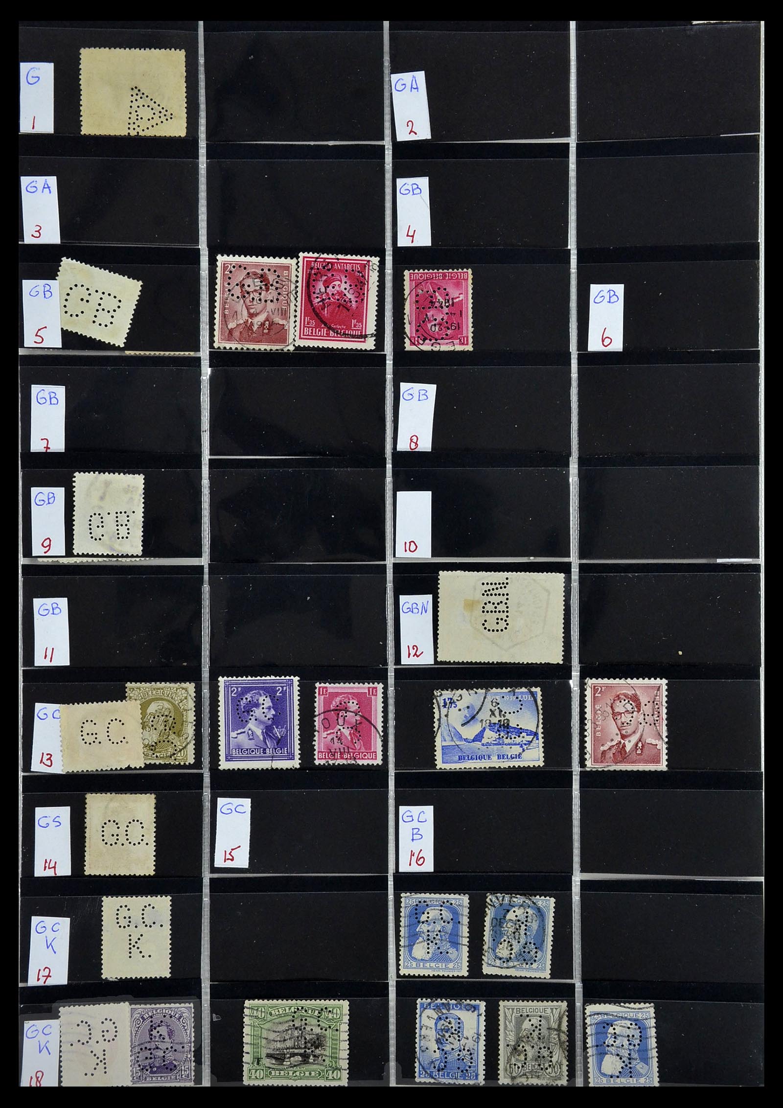 34408 064 - Stamp Collection 34408 World perfins 1870-1980.