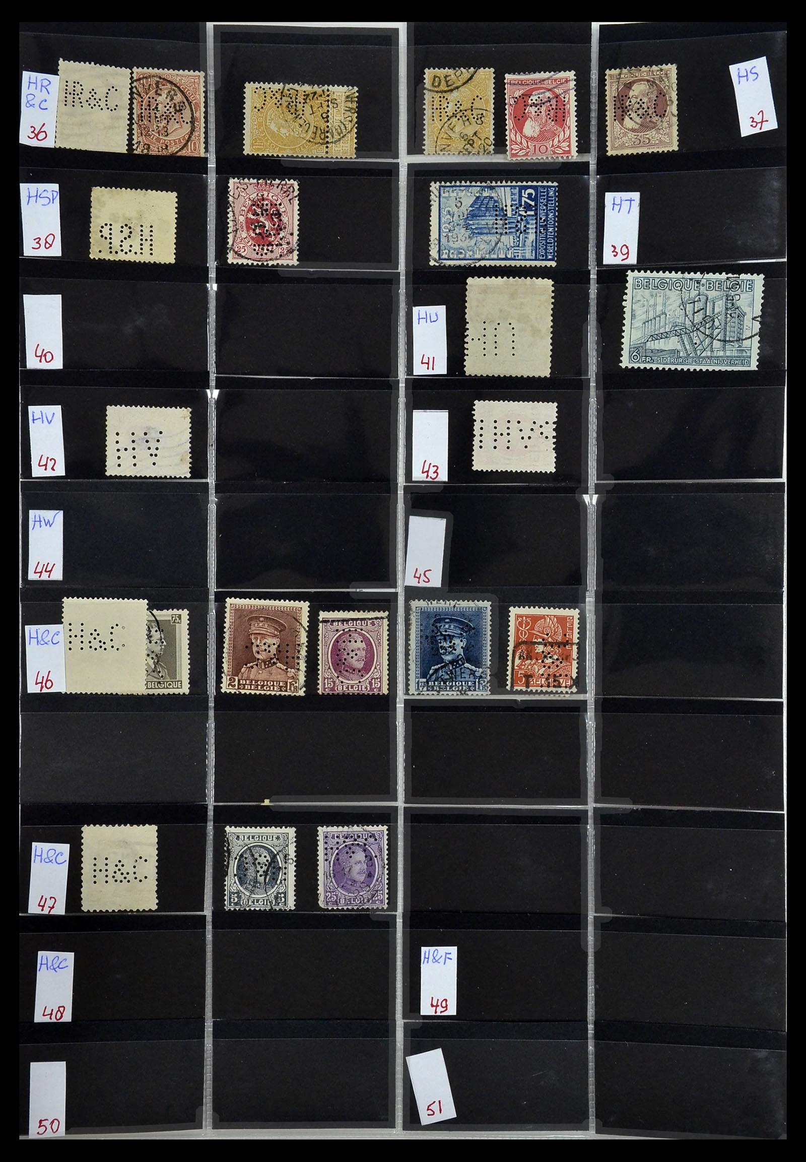 34408 070 - Stamp Collection 34408 World perfins 1870-1980.