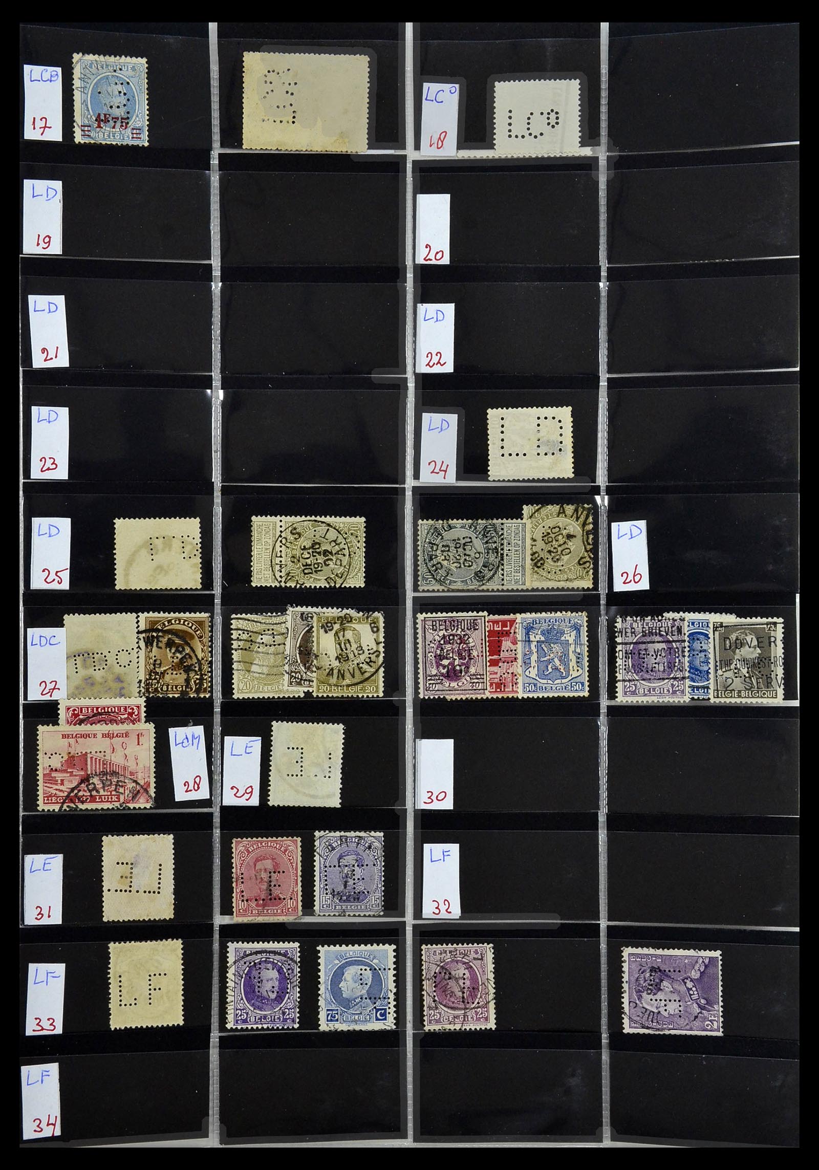34408 080 - Stamp Collection 34408 World perfins 1870-1980.