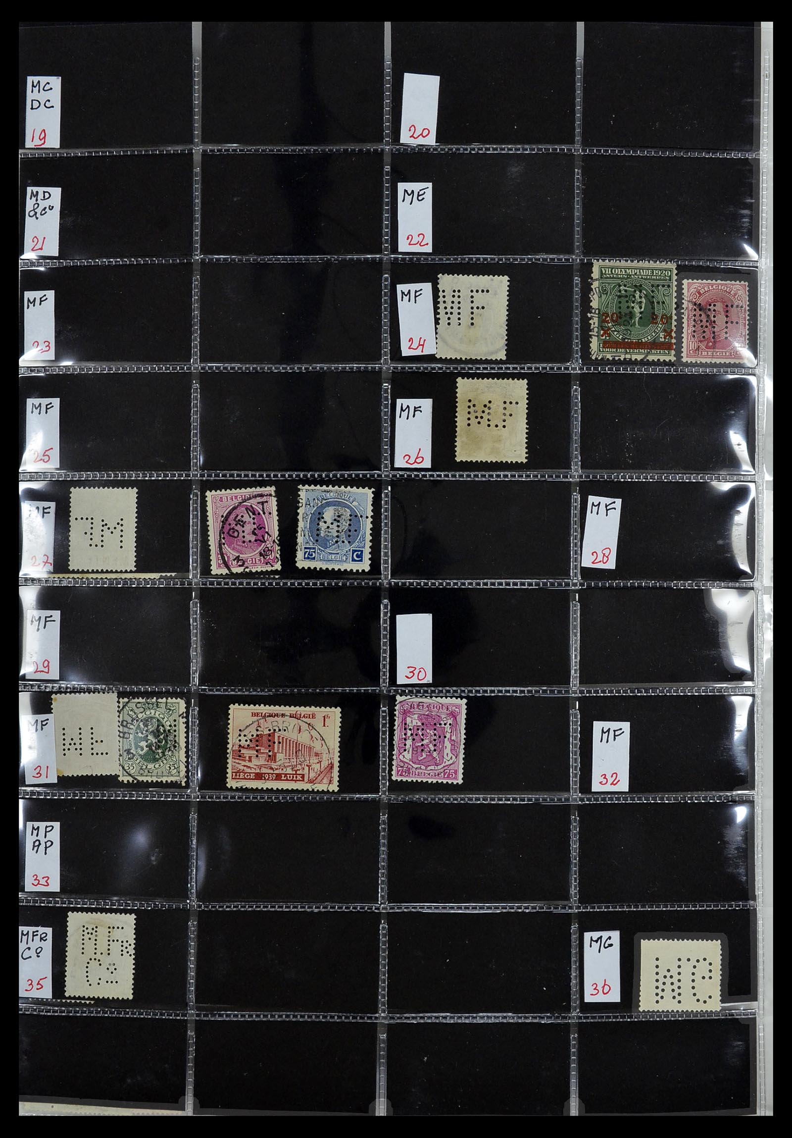 34408 085 - Stamp Collection 34408 World perfins 1870-1980.