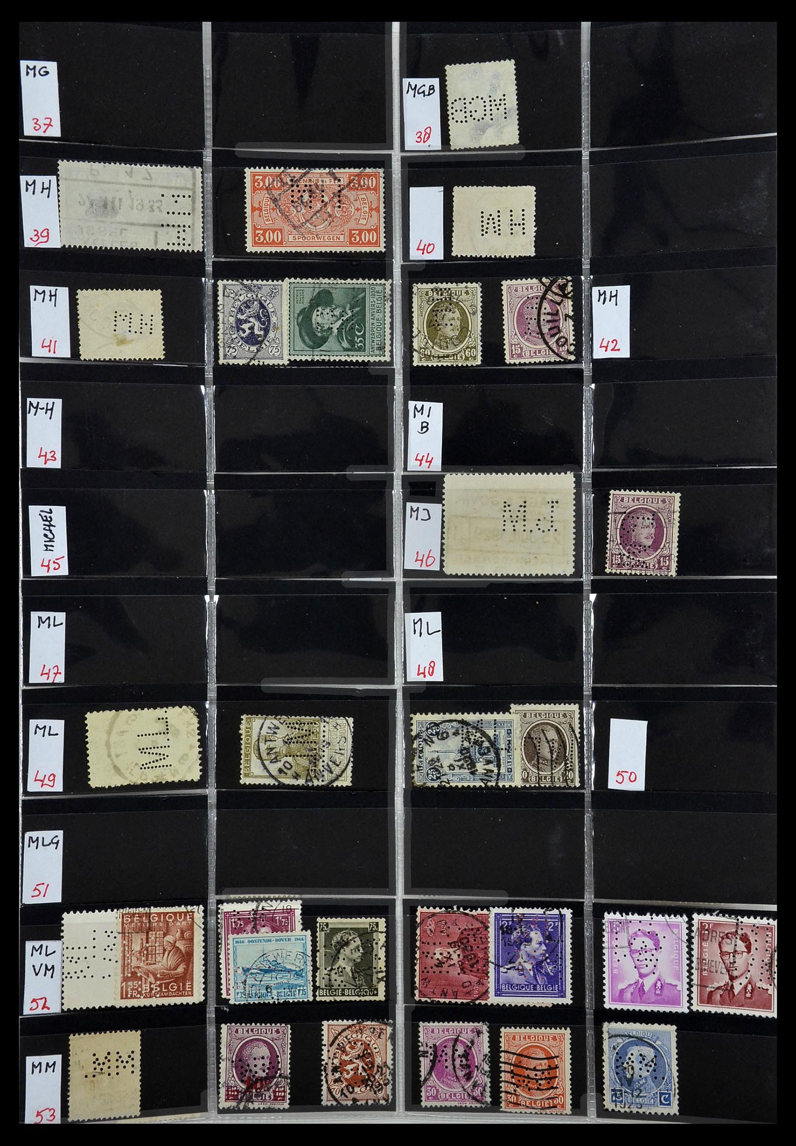34408 086 - Stamp Collection 34408 World perfins 1870-1980.
