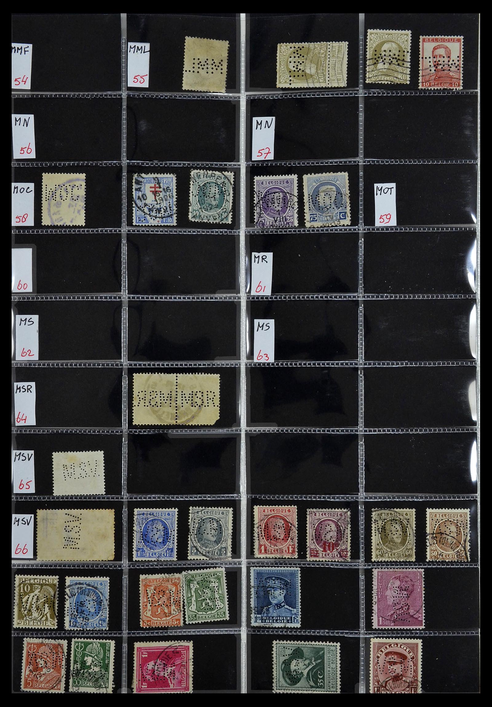 34408 087 - Stamp Collection 34408 World perfins 1870-1980.