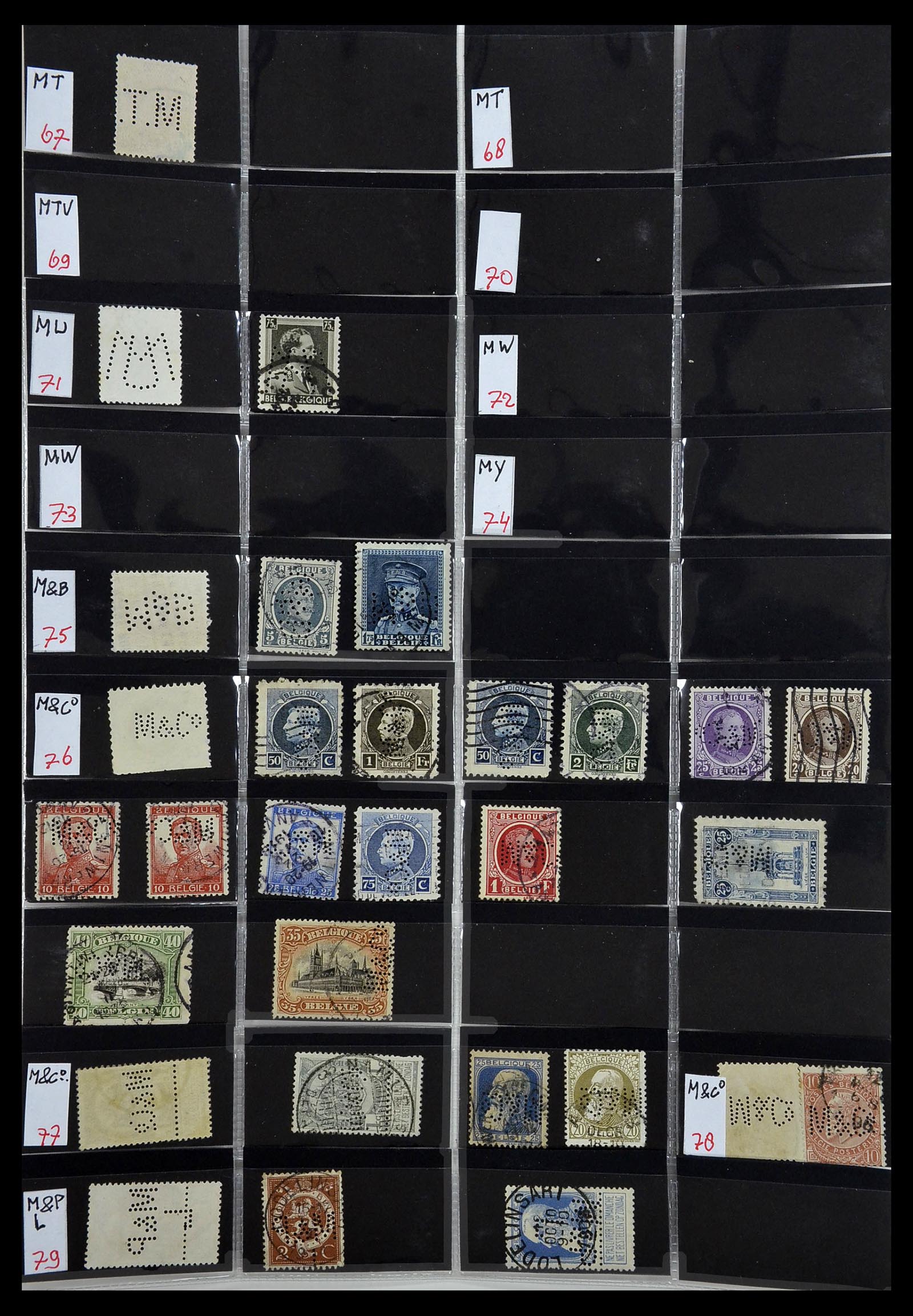 34408 088 - Stamp Collection 34408 World perfins 1870-1980.