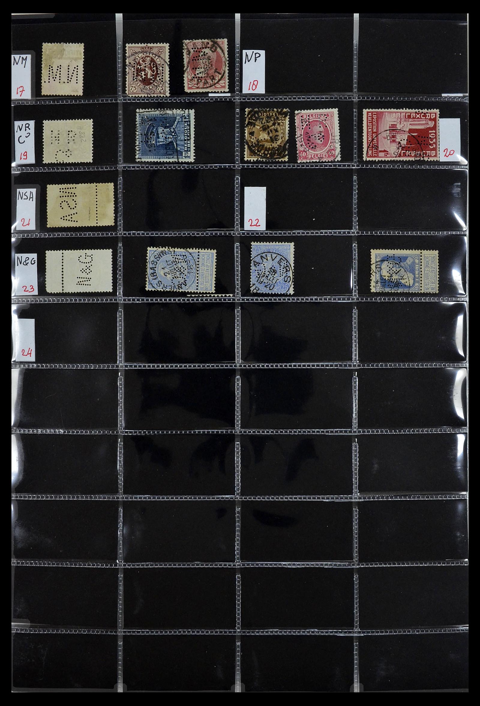 34408 090 - Stamp Collection 34408 World perfins 1870-1980.
