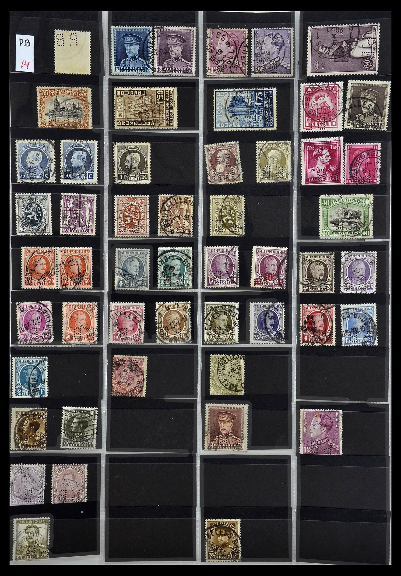 34408 095 - Stamp Collection 34408 World perfins 1870-1980.