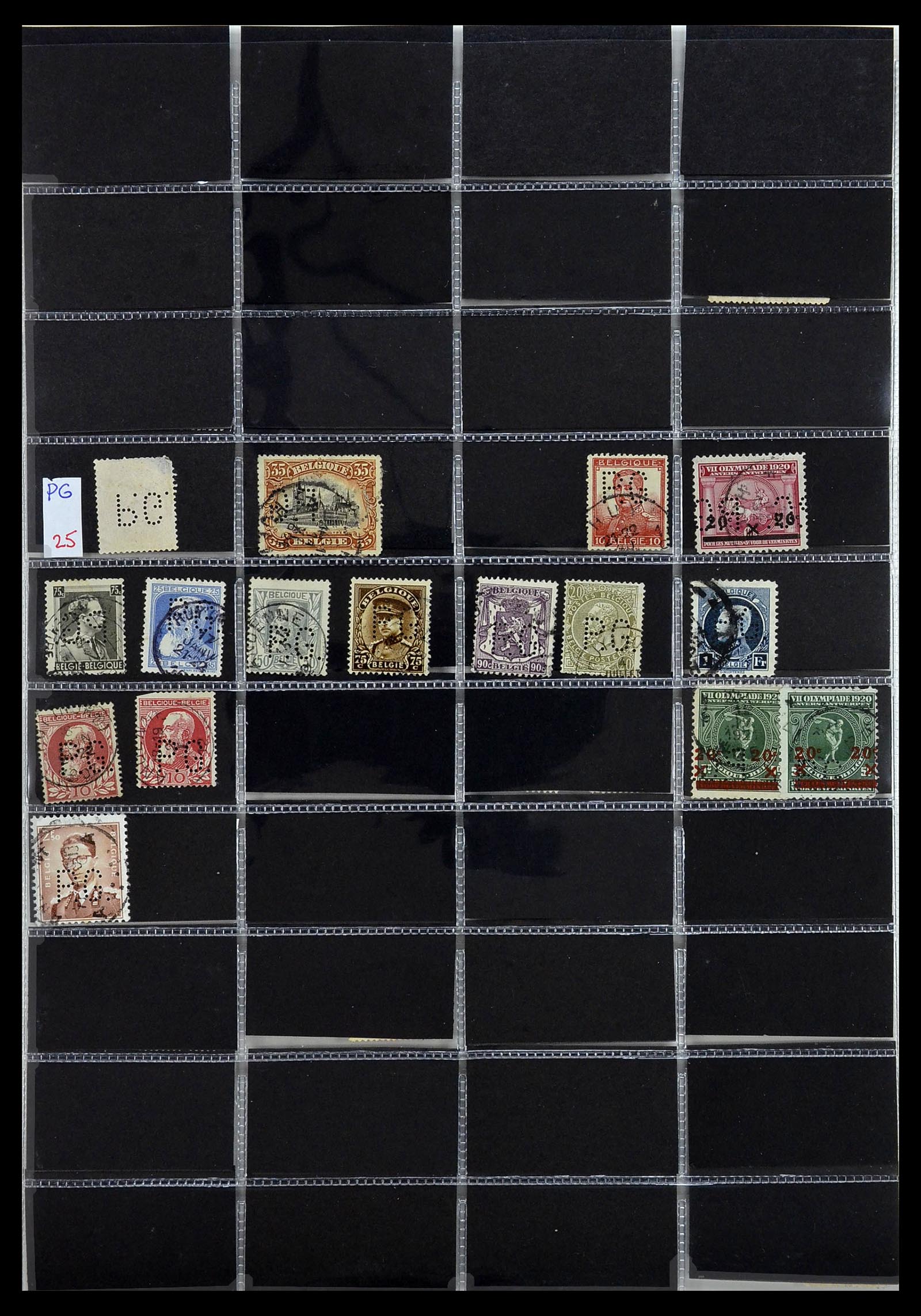 34408 096 - Stamp Collection 34408 World perfins 1870-1980.