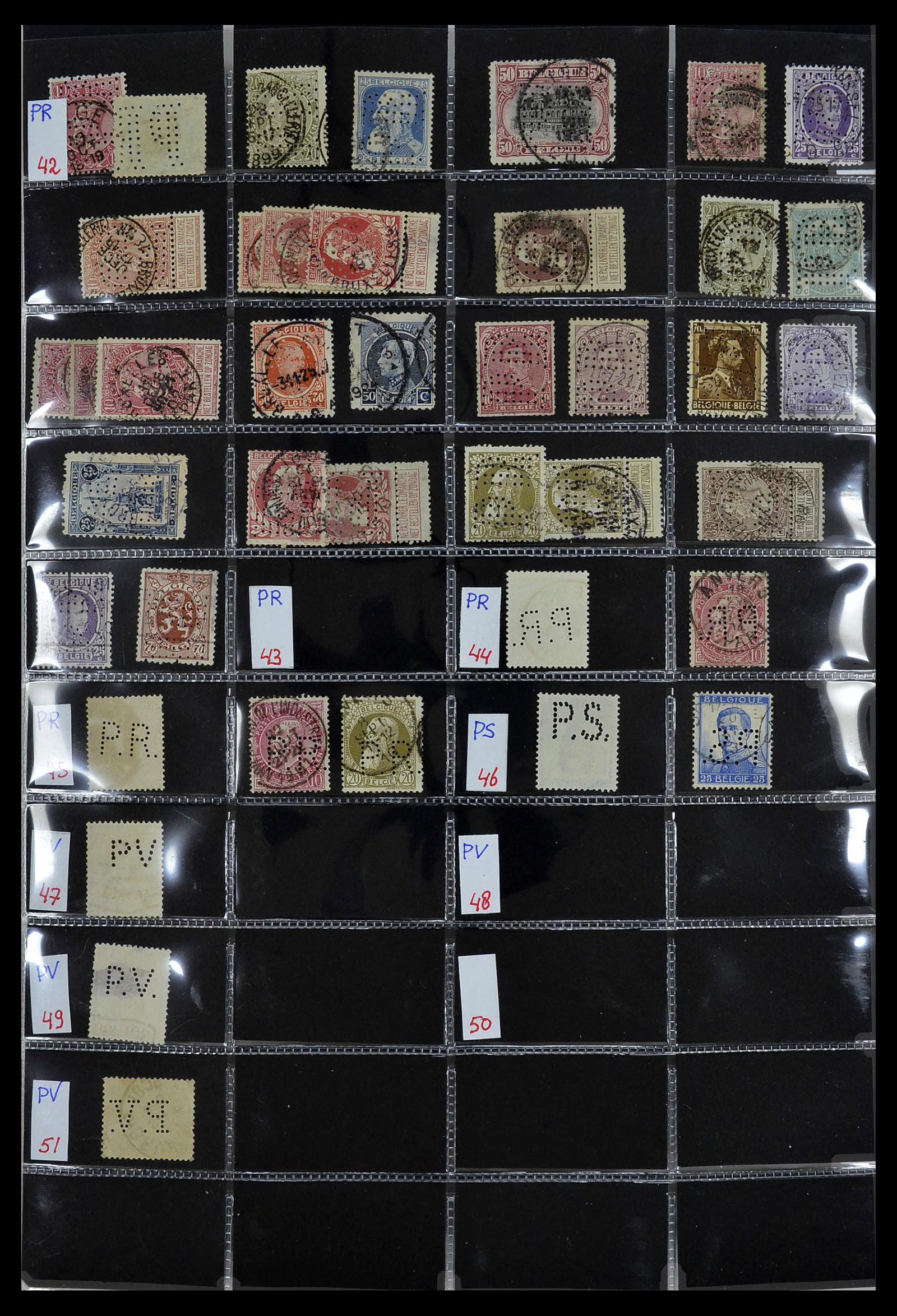 34408 098 - Stamp Collection 34408 World perfins 1870-1980.