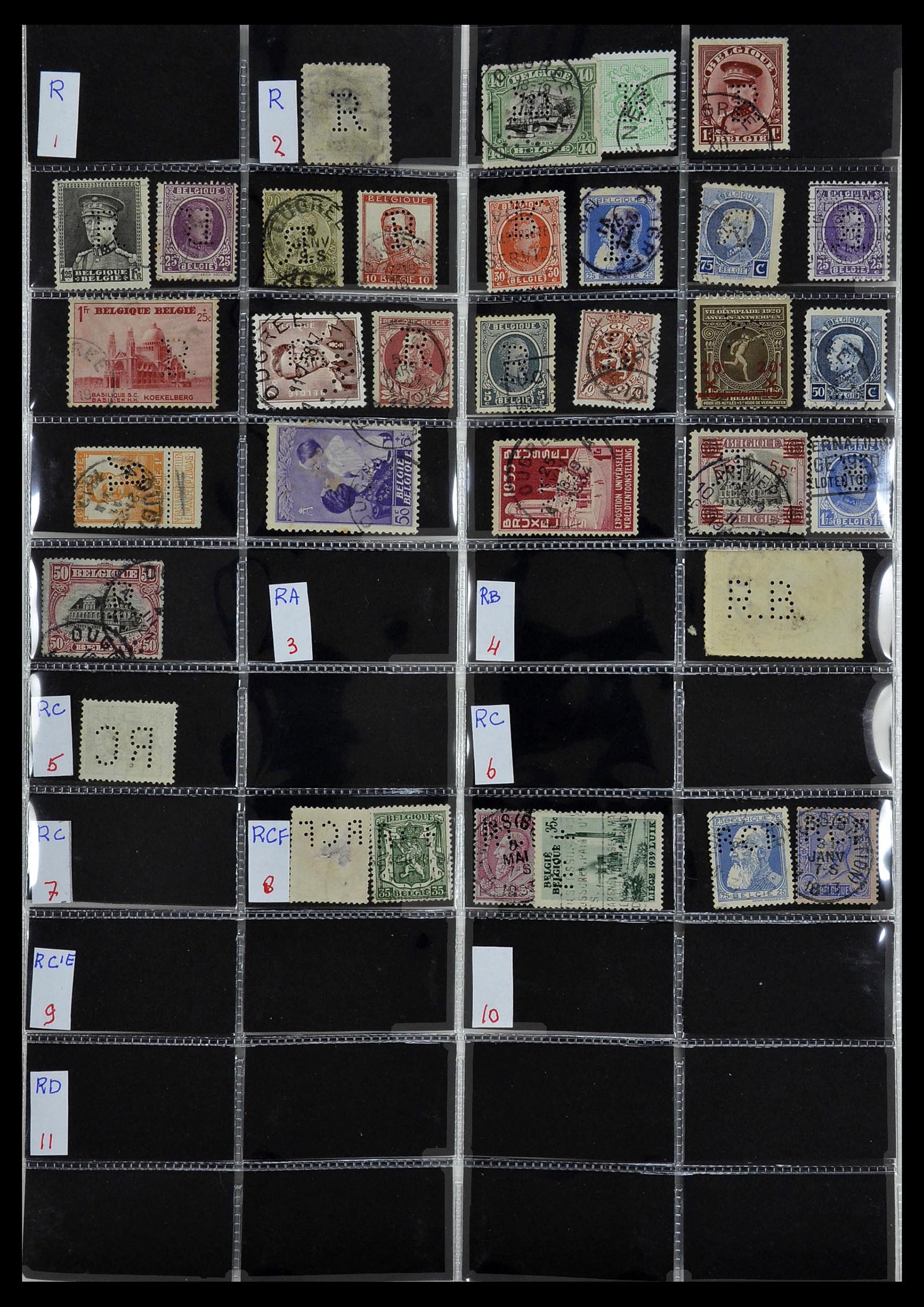 34408 100 - Stamp Collection 34408 World perfins 1870-1980.