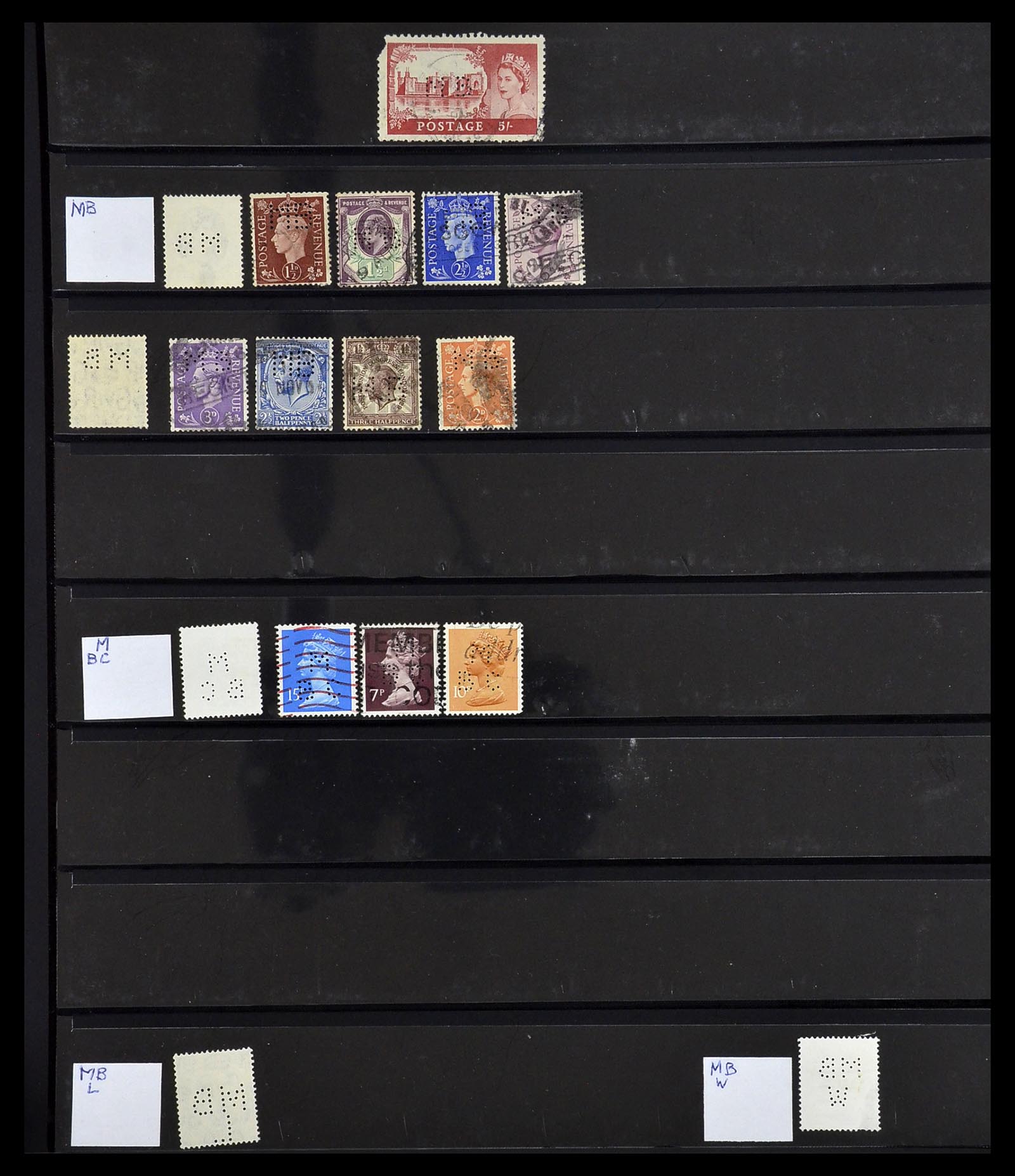 34408 682 - Stamp Collection 34408 World perfins 1870-1980.