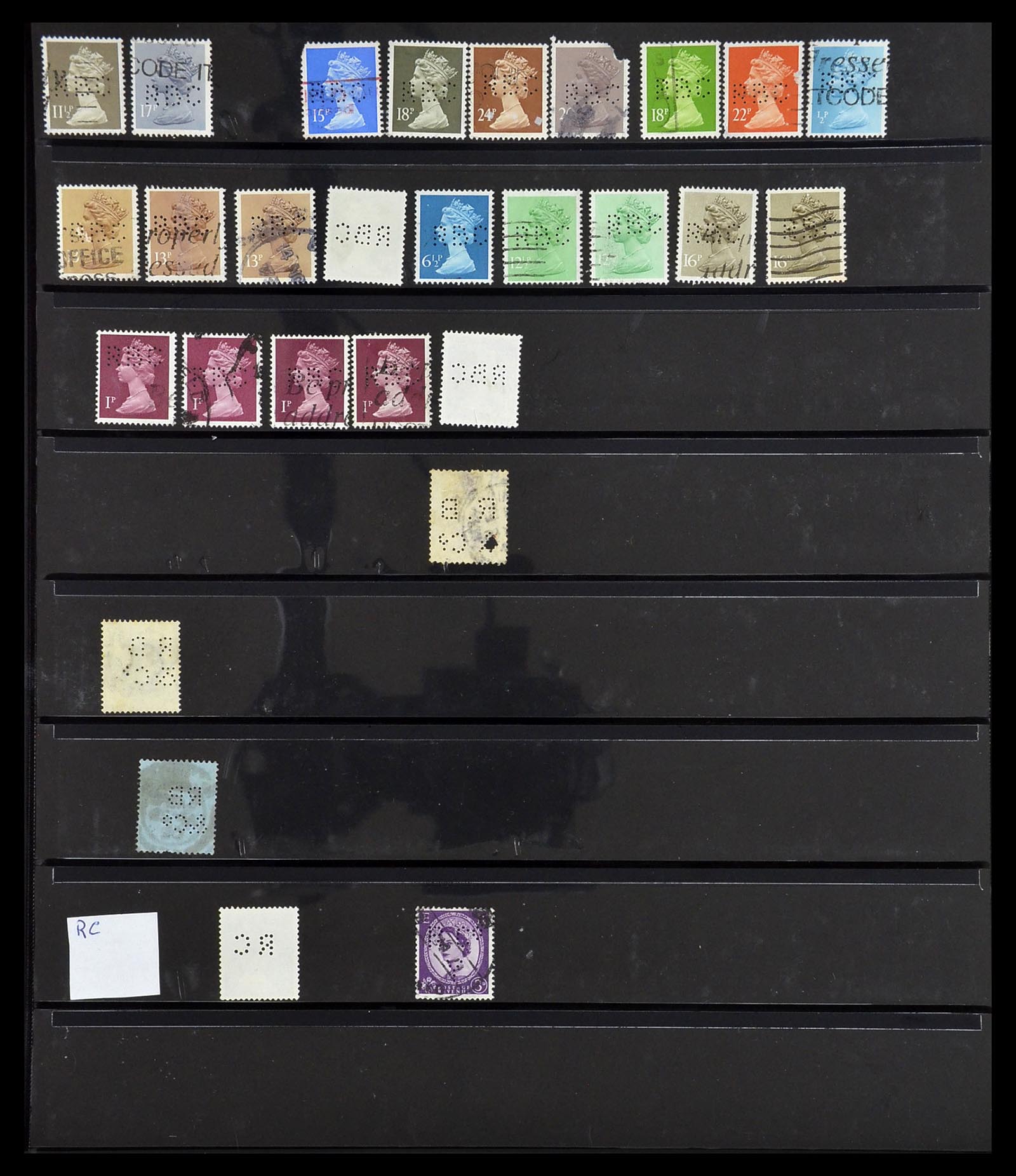 34408 702 - Stamp Collection 34408 World perfins 1870-1980.