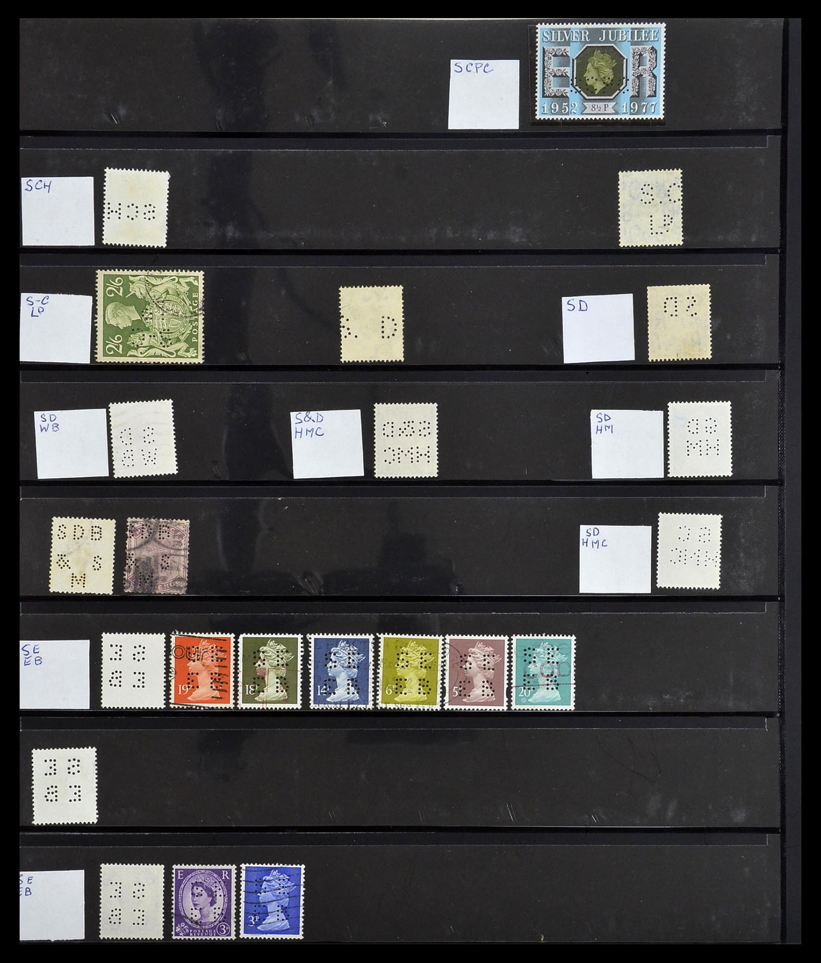 34408 709 - Stamp Collection 34408 World perfins 1870-1980.