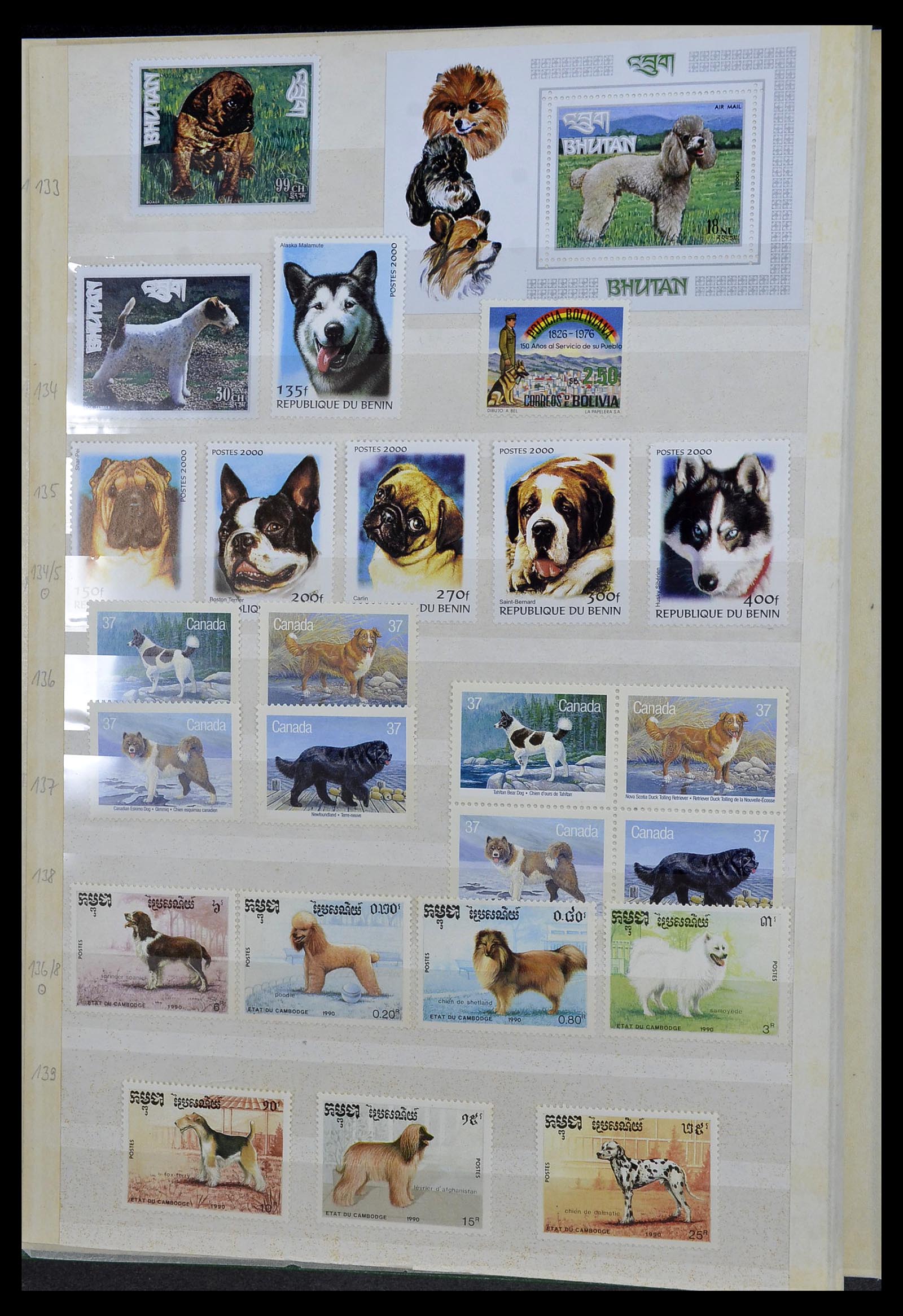 34410 006 - Stamp Collection 34410 Theme Dogs 1965-2011.