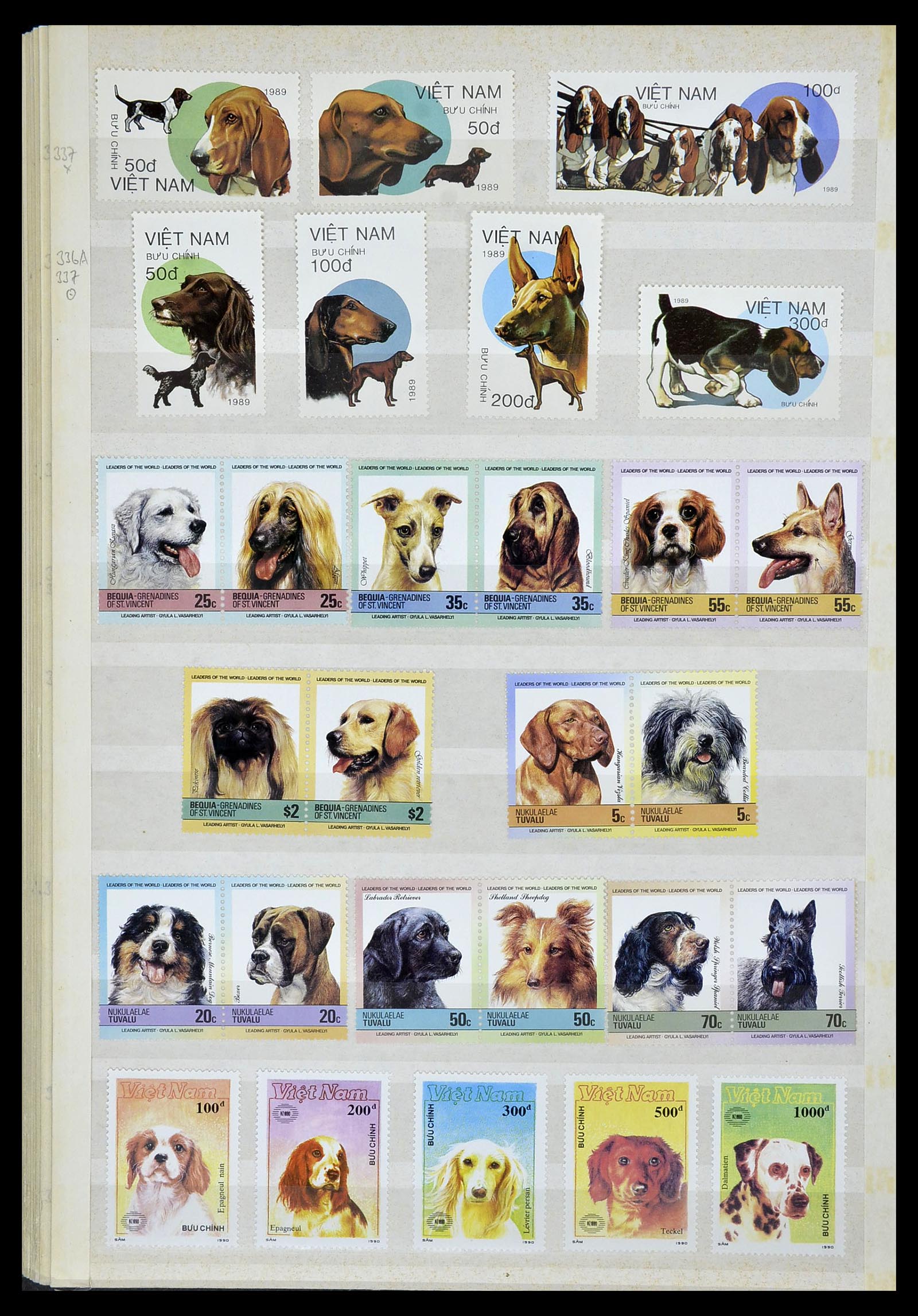 34410 040 - Stamp Collection 34410 Theme Dogs 1965-2011.