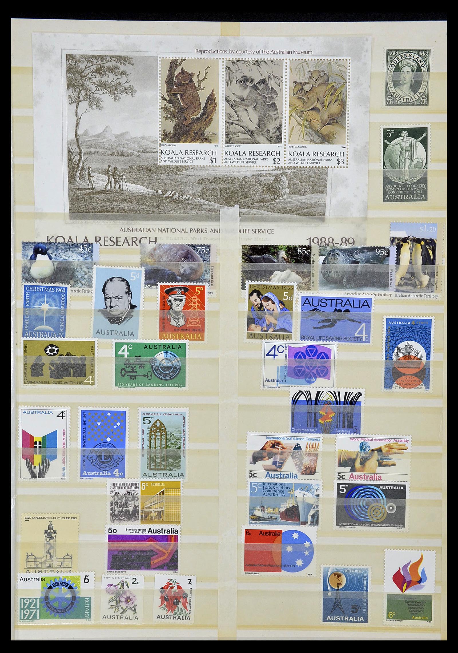 34411 009 - Postzegelverzameling 34411 Australië 1974-2011.