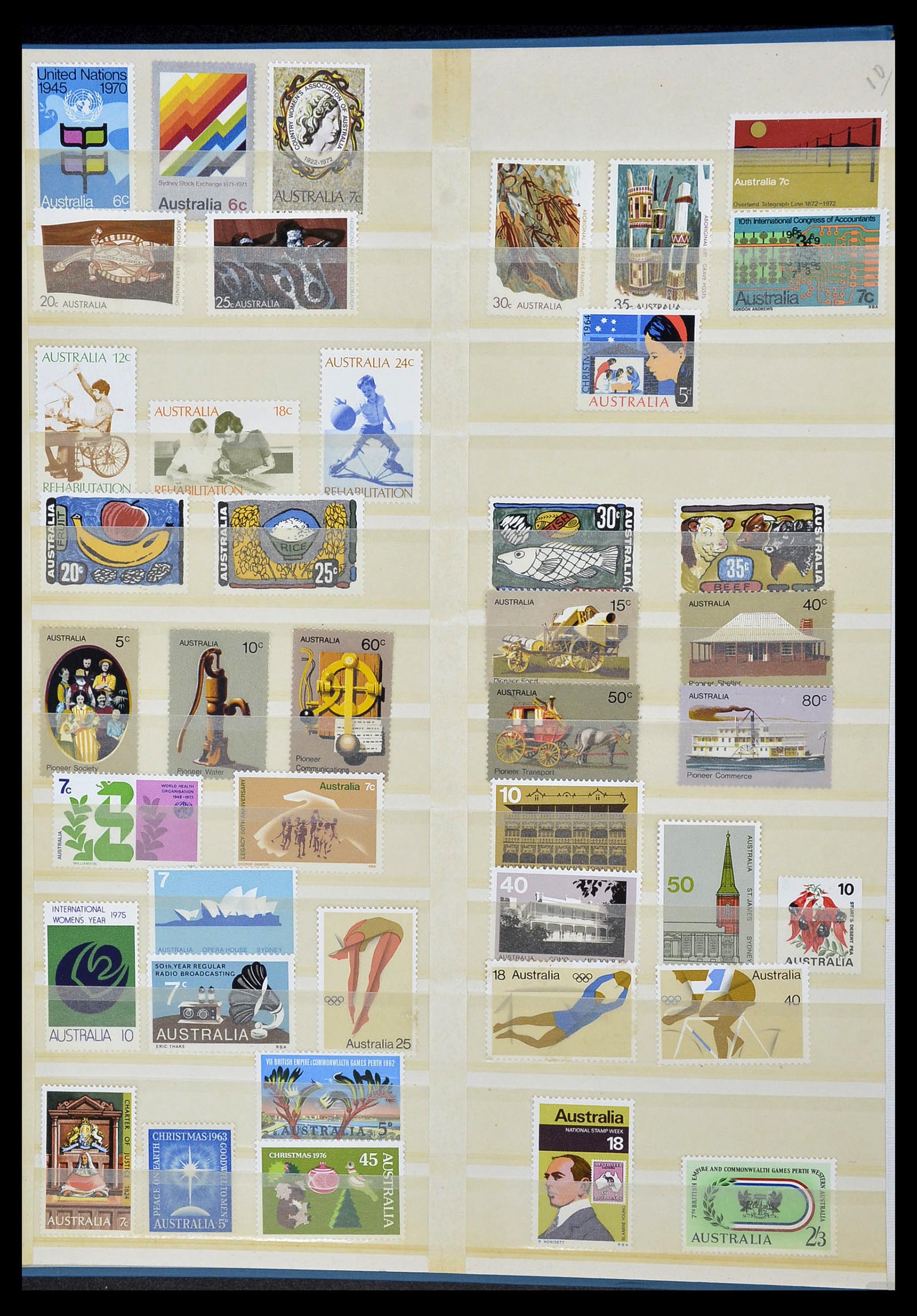 34411 010 - Postzegelverzameling 34411 Australië 1974-2011.