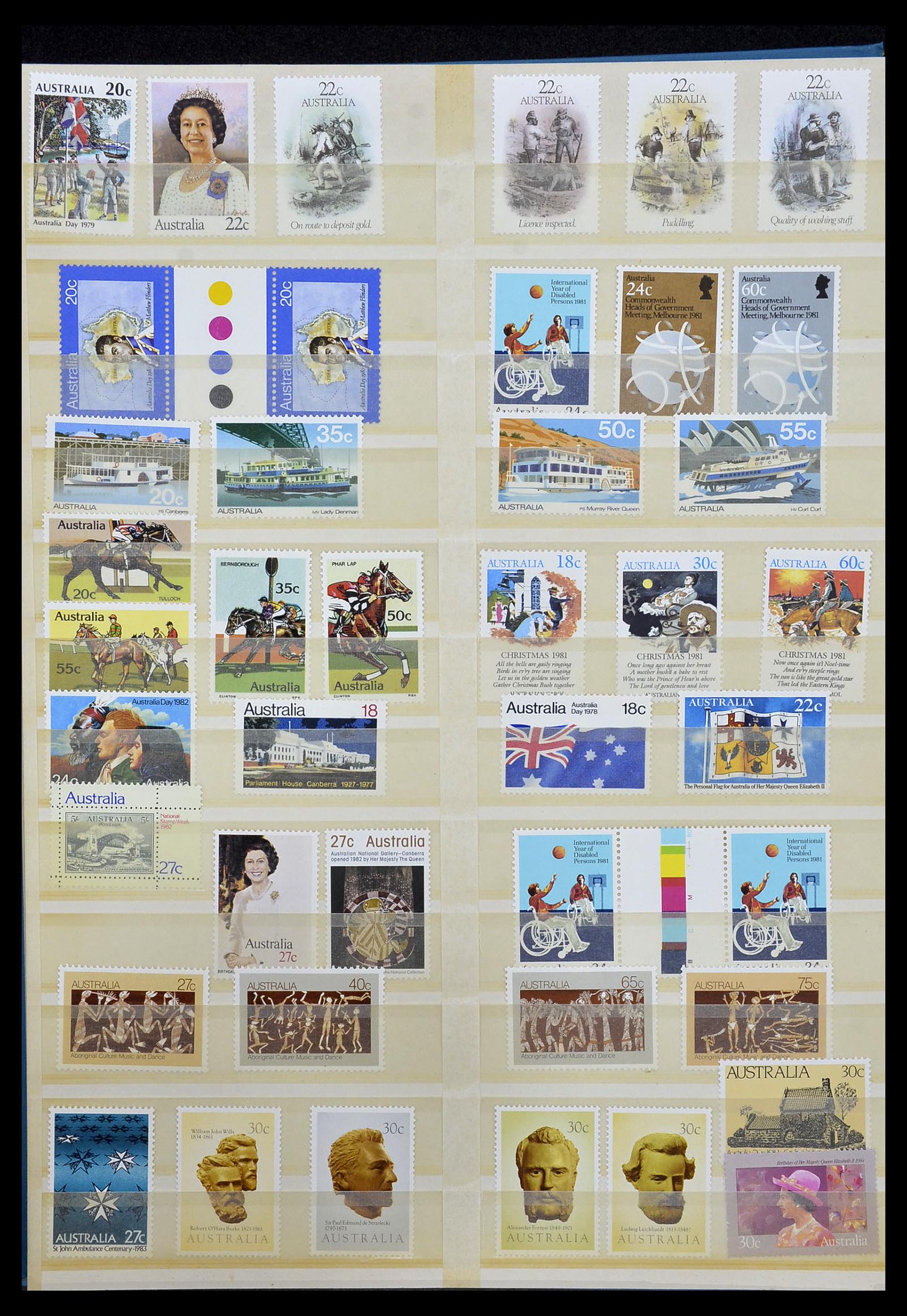 34411 012 - Postzegelverzameling 34411 Australië 1974-2011.