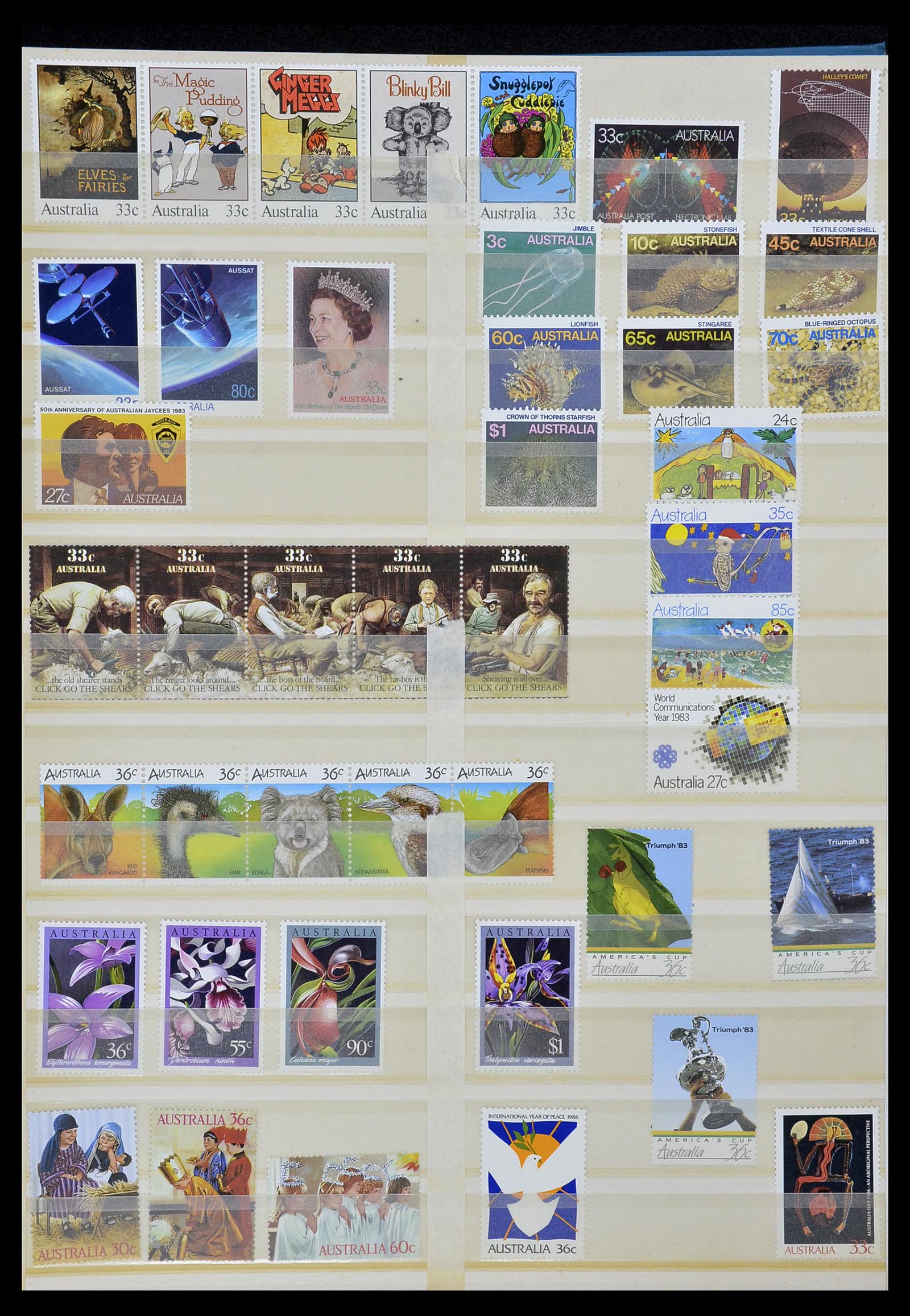 34411 014 - Postzegelverzameling 34411 Australië 1974-2011.