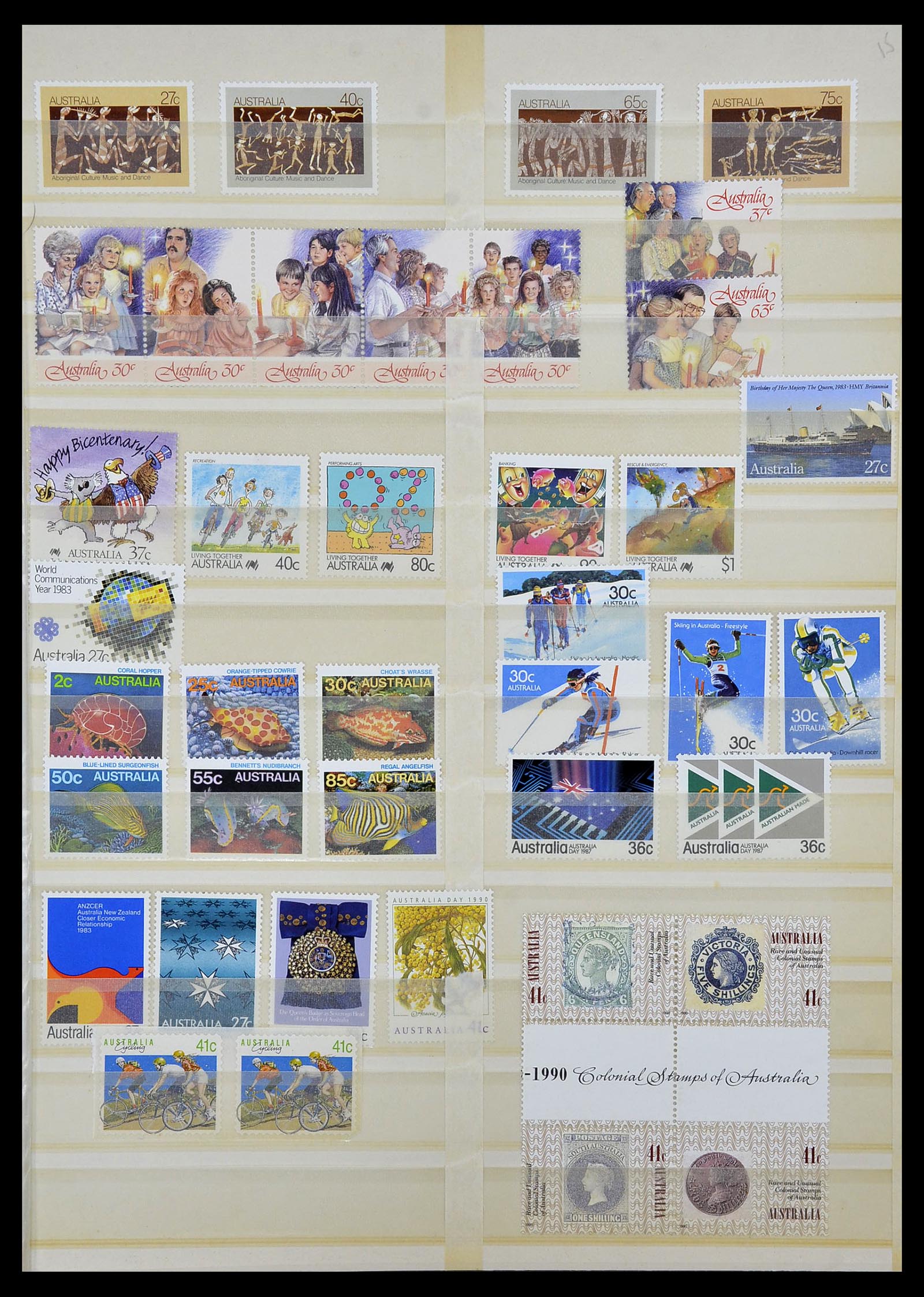 34411 015 - Postzegelverzameling 34411 Australië 1974-2011.