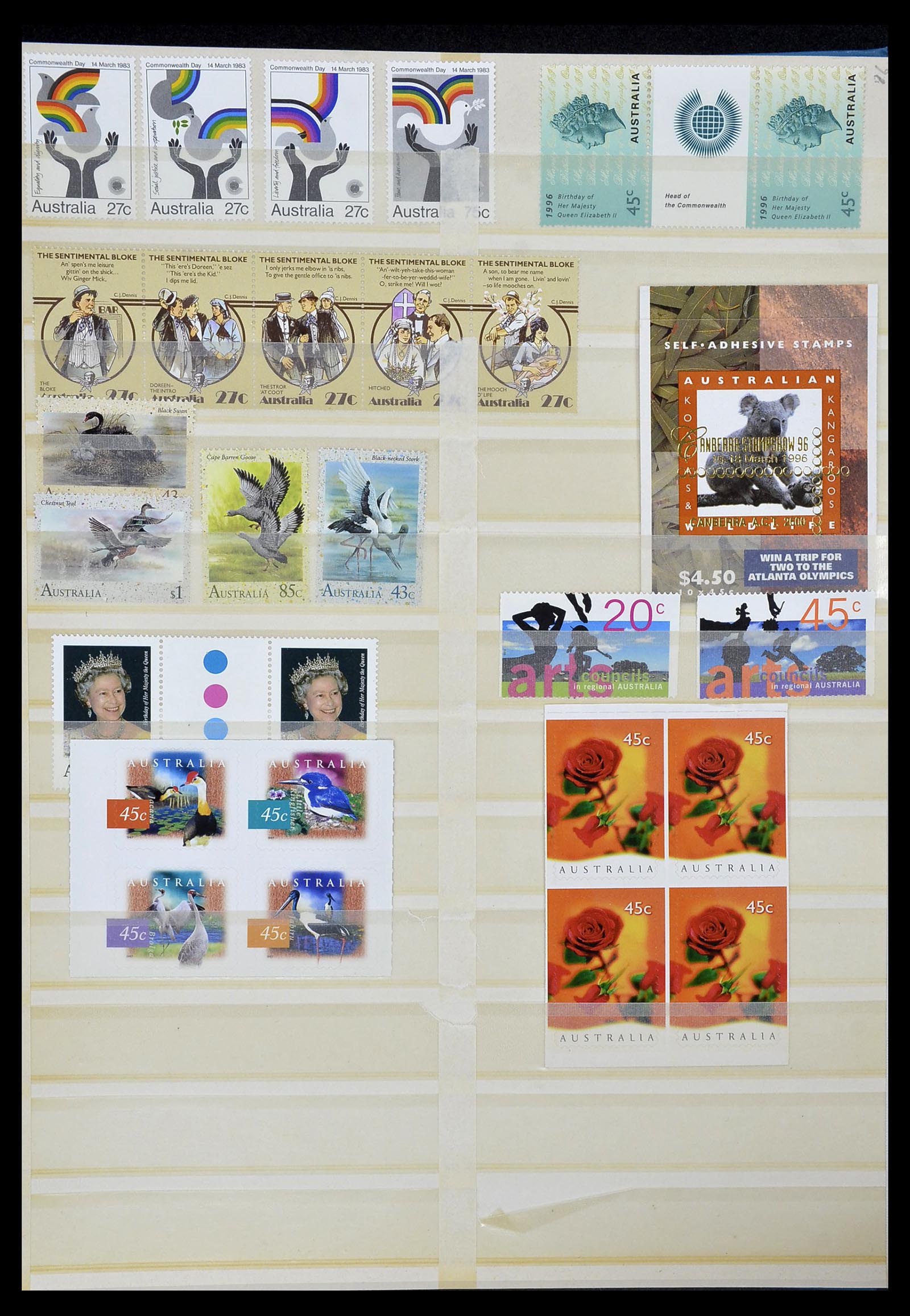 34411 016 - Postzegelverzameling 34411 Australië 1974-2011.