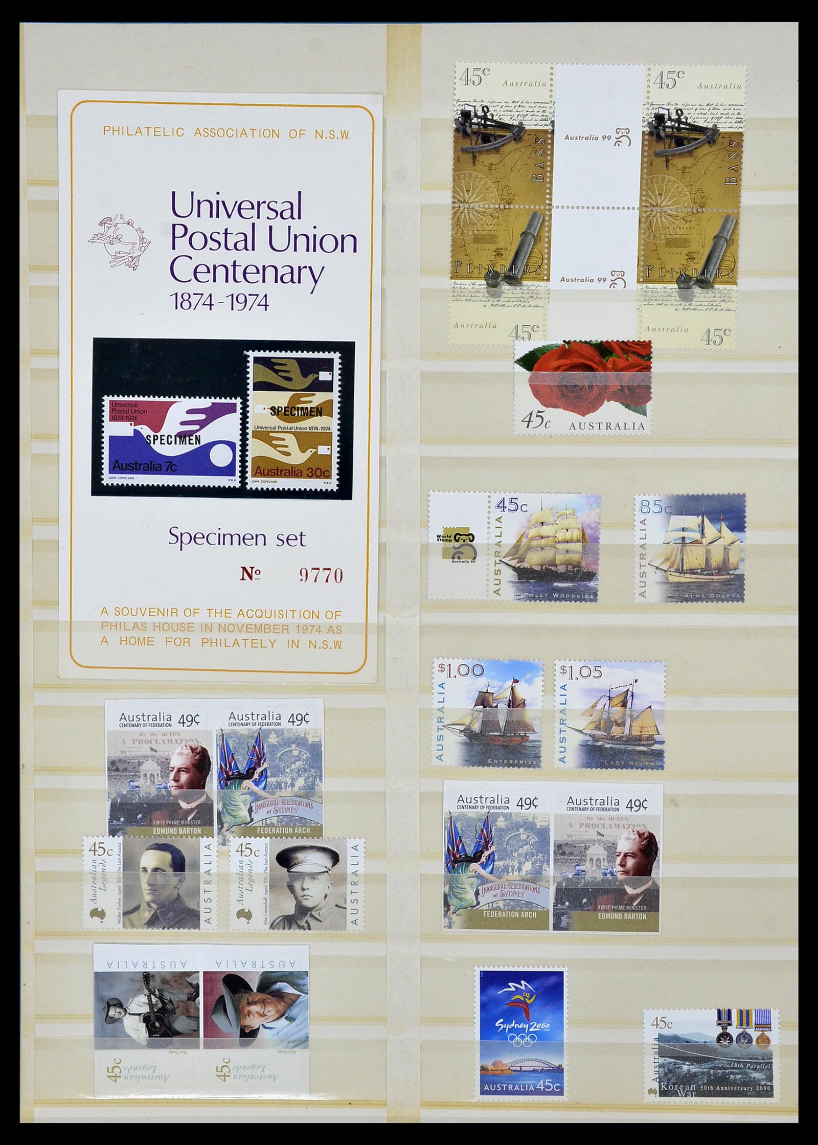 34411 018 - Postzegelverzameling 34411 Australië 1974-2011.