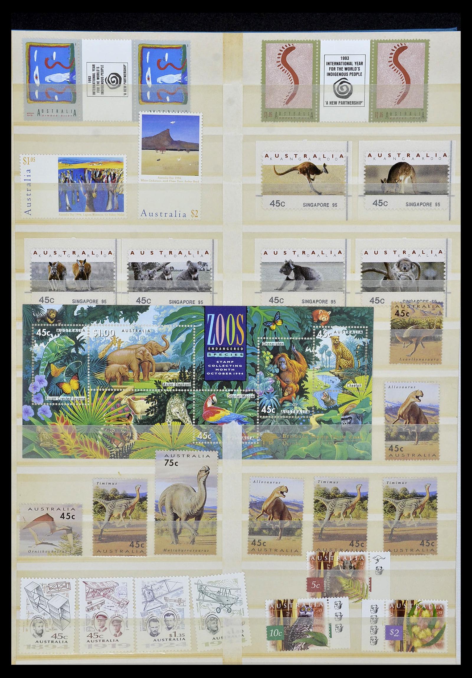 34411 020 - Postzegelverzameling 34411 Australië 1974-2011.