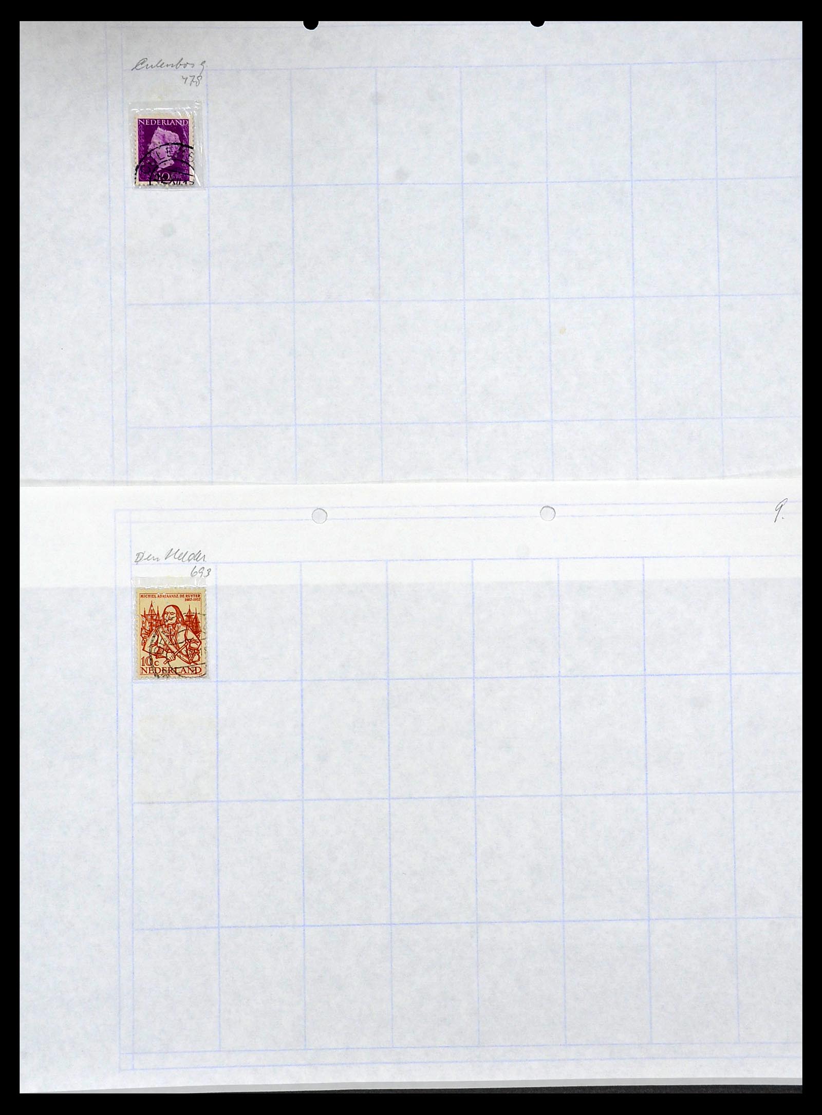 34414 005 - Postzegelverzameling 34414 Nederland firmaperforaties 1872-1990.
