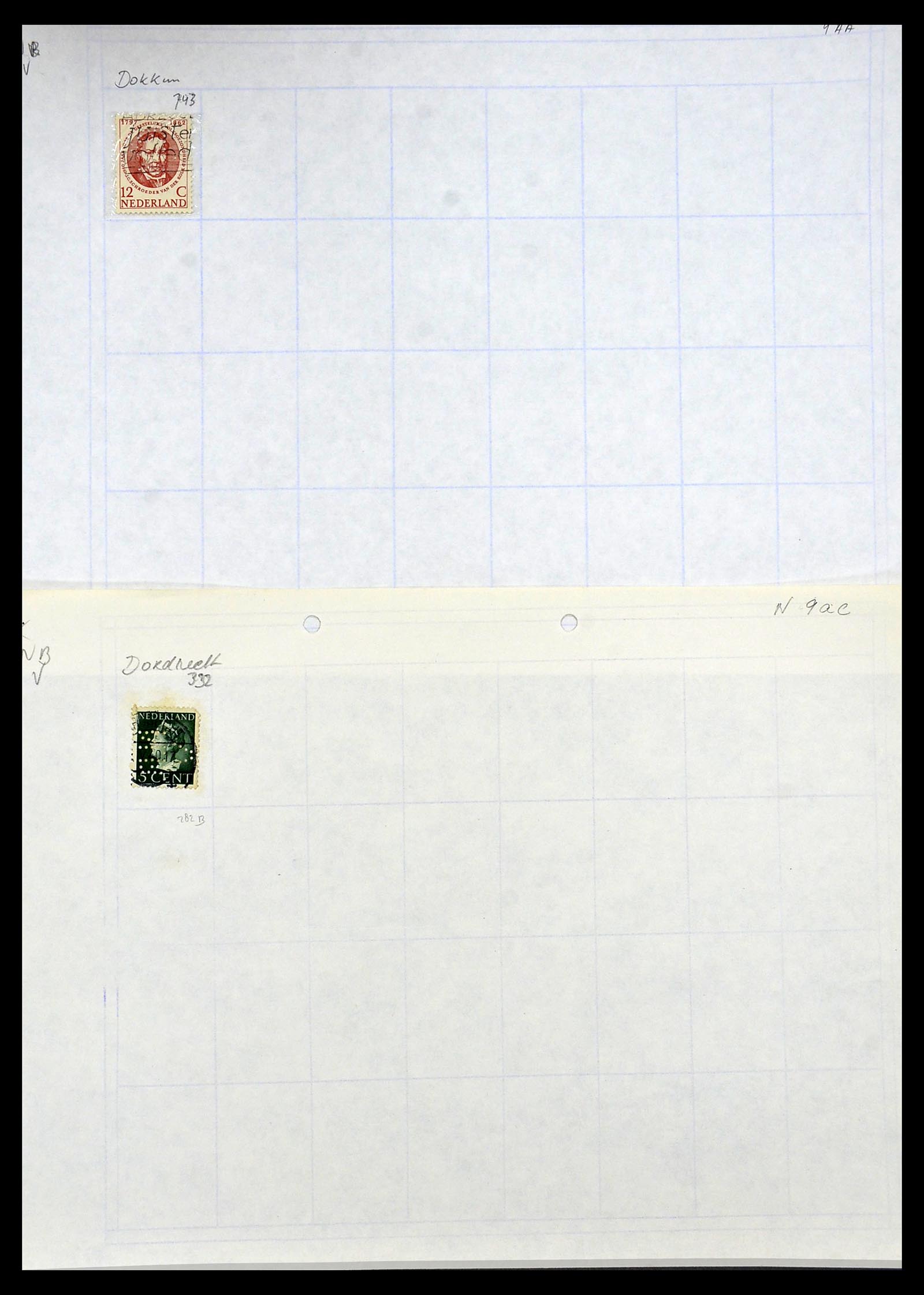 34414 007 - Postzegelverzameling 34414 Nederland firmaperforaties 1872-1990.