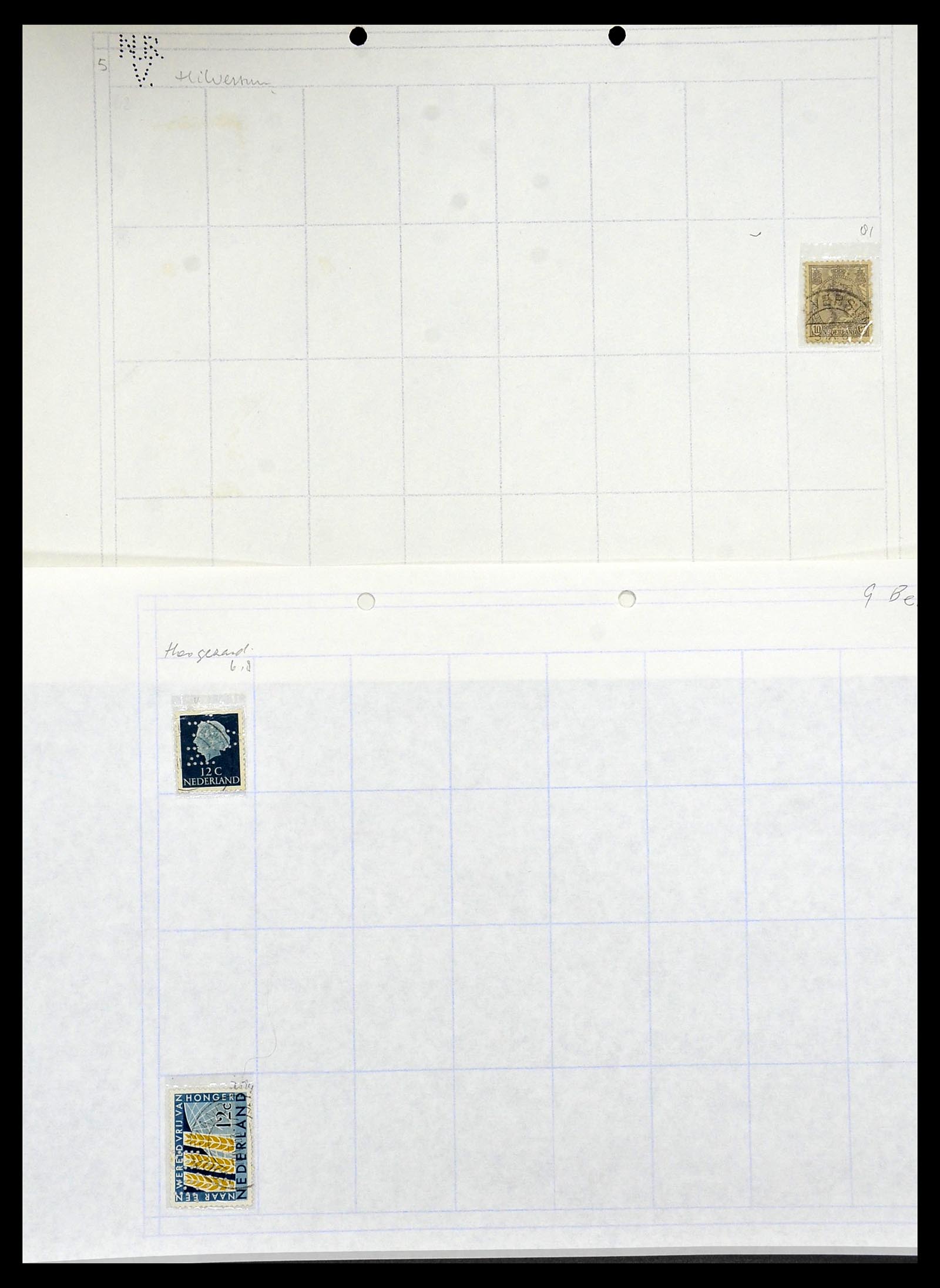 34414 013 - Postzegelverzameling 34414 Nederland firmaperforaties 1872-1990.