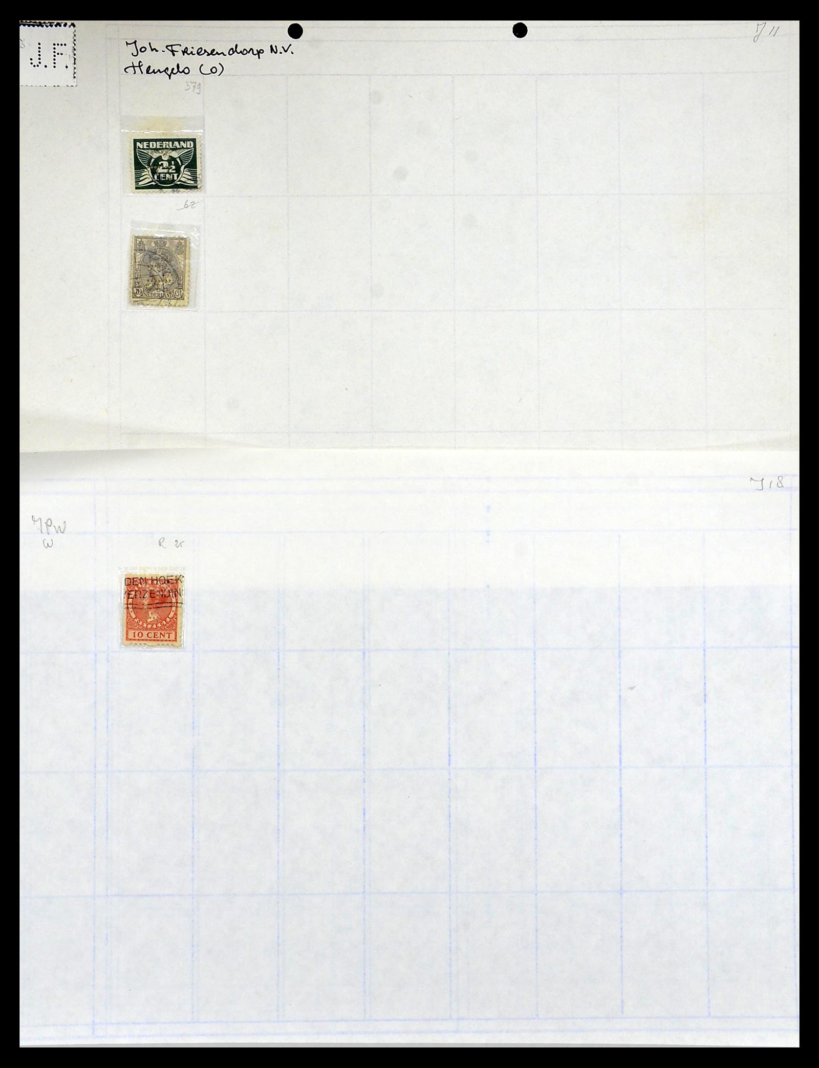 34414 060 - Stamp Collection 34414 Netherlands perfins 1872-1990.
