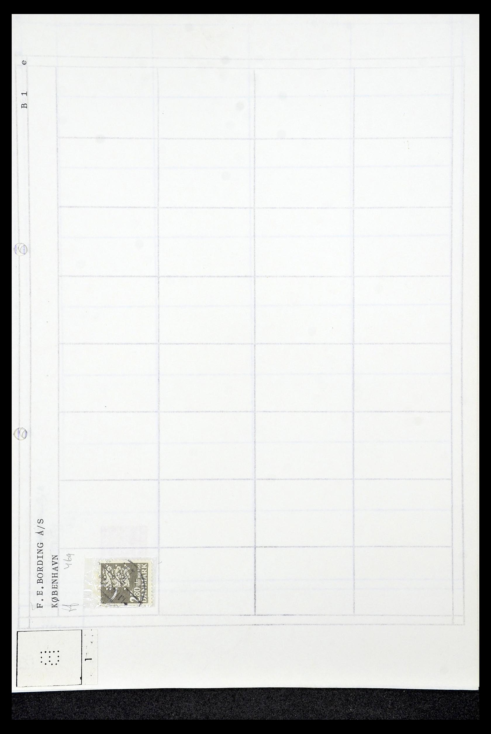 34415 021 - Postzegelverzameling 34415 Denemarken perfins 1875-1980.
