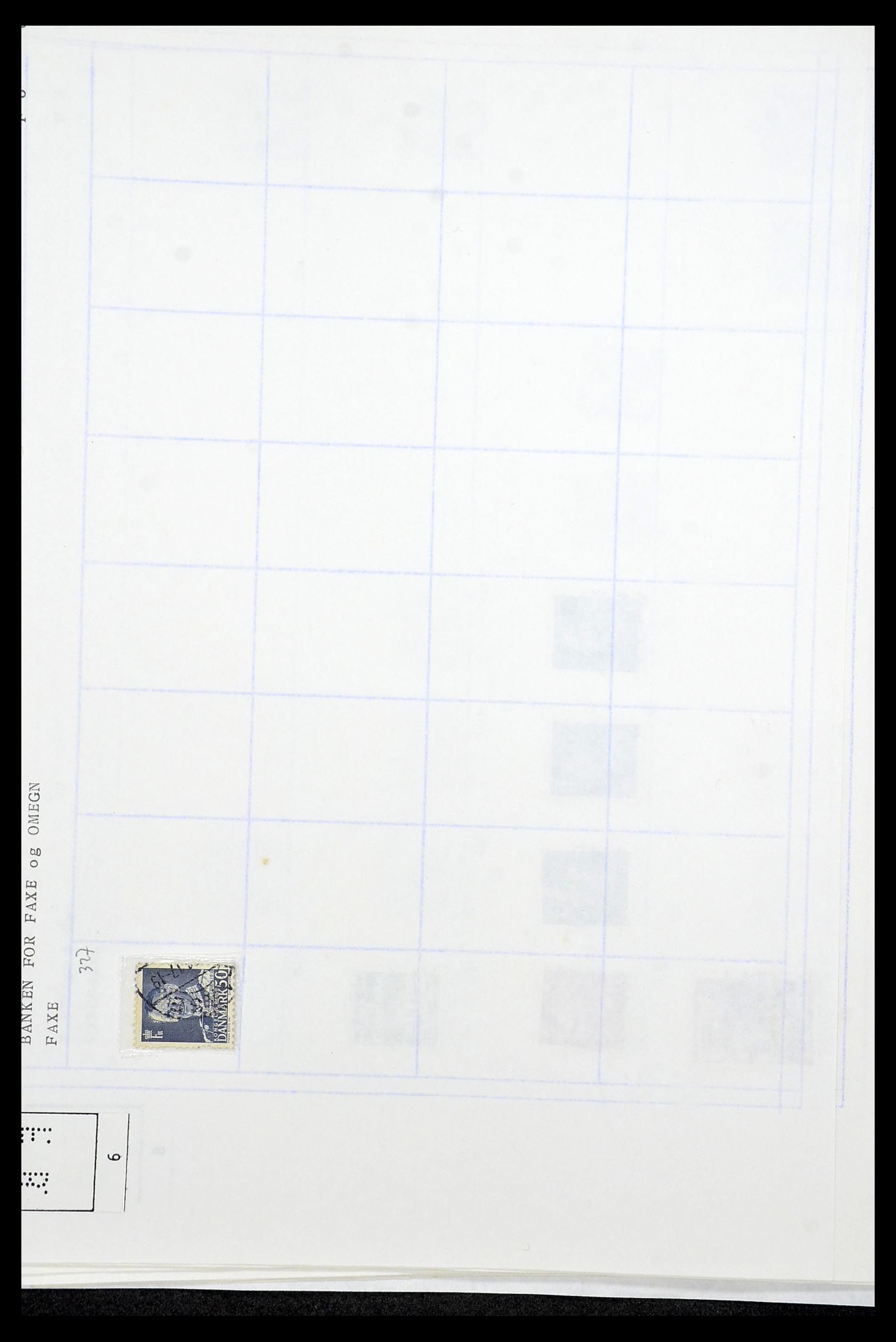 34415 093 - Stamp Collection 34415 Denmark perfins 1875-1980.