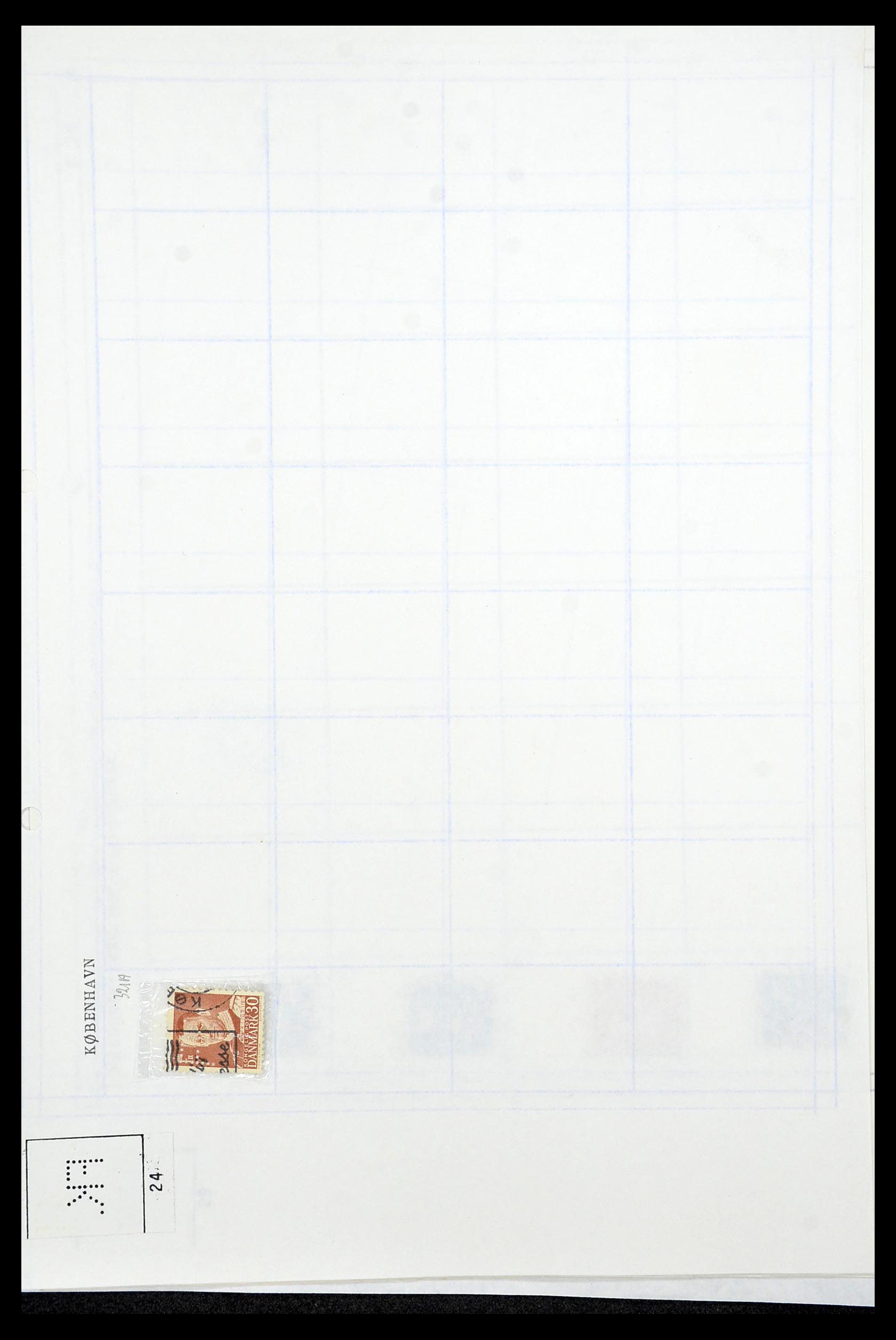 34415 099 - Stamp Collection 34415 Denmark perfins 1875-1980.