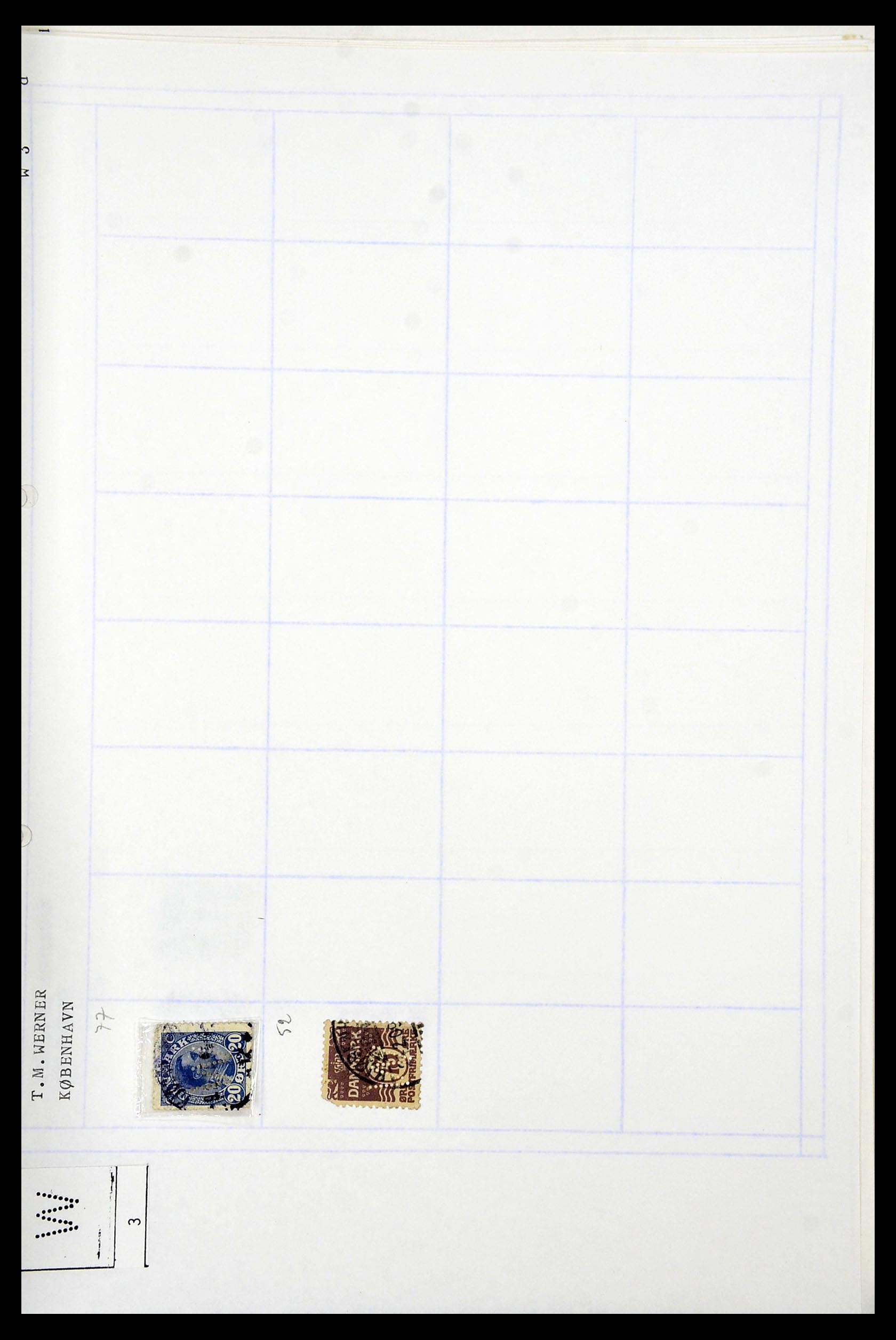 34415 264 - Stamp Collection 34415 Denmark perfins 1875-1980.
