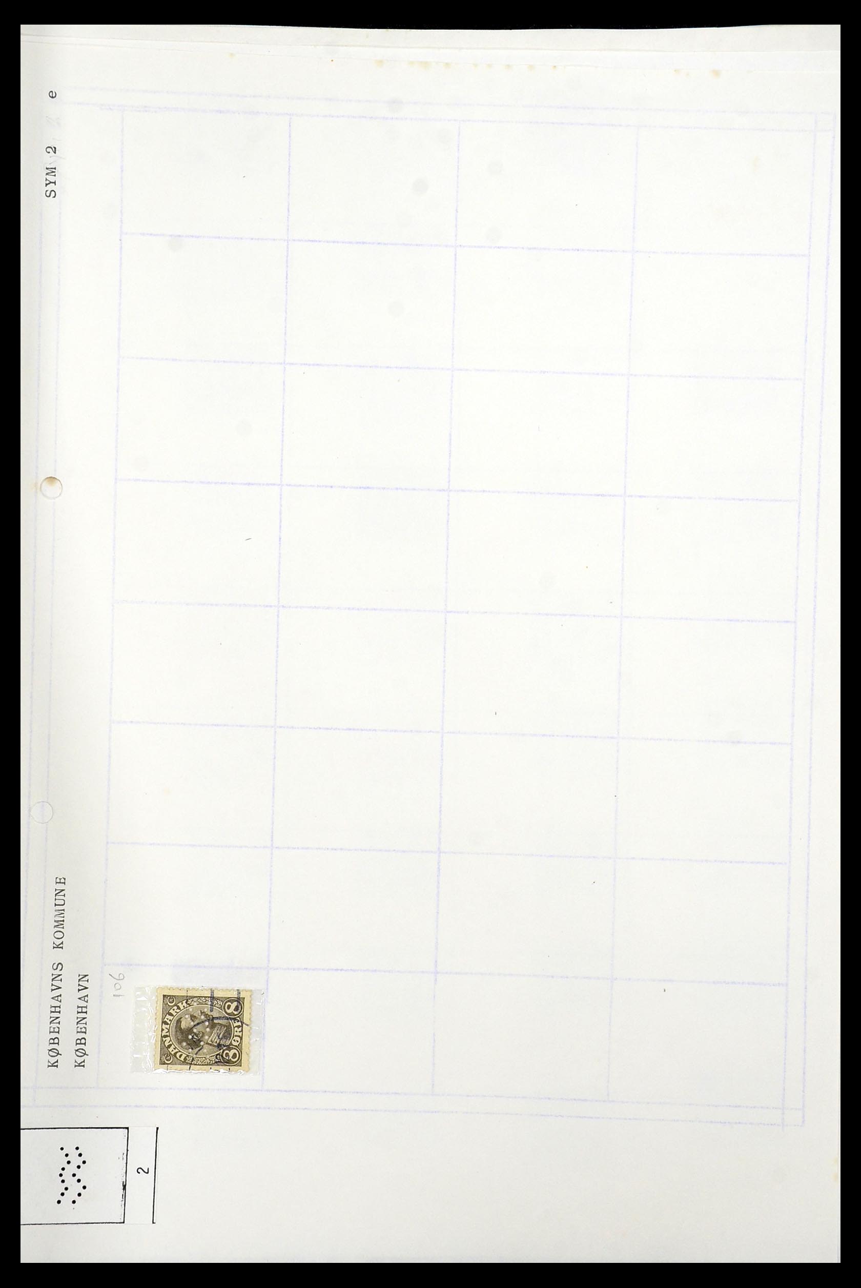 34415 276 - Stamp Collection 34415 Denmark perfins 1875-1980.