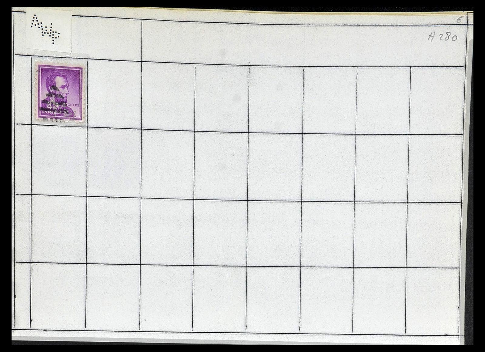 34417 049 - Stamp Collection 34417 USA perfins 1900-1980.